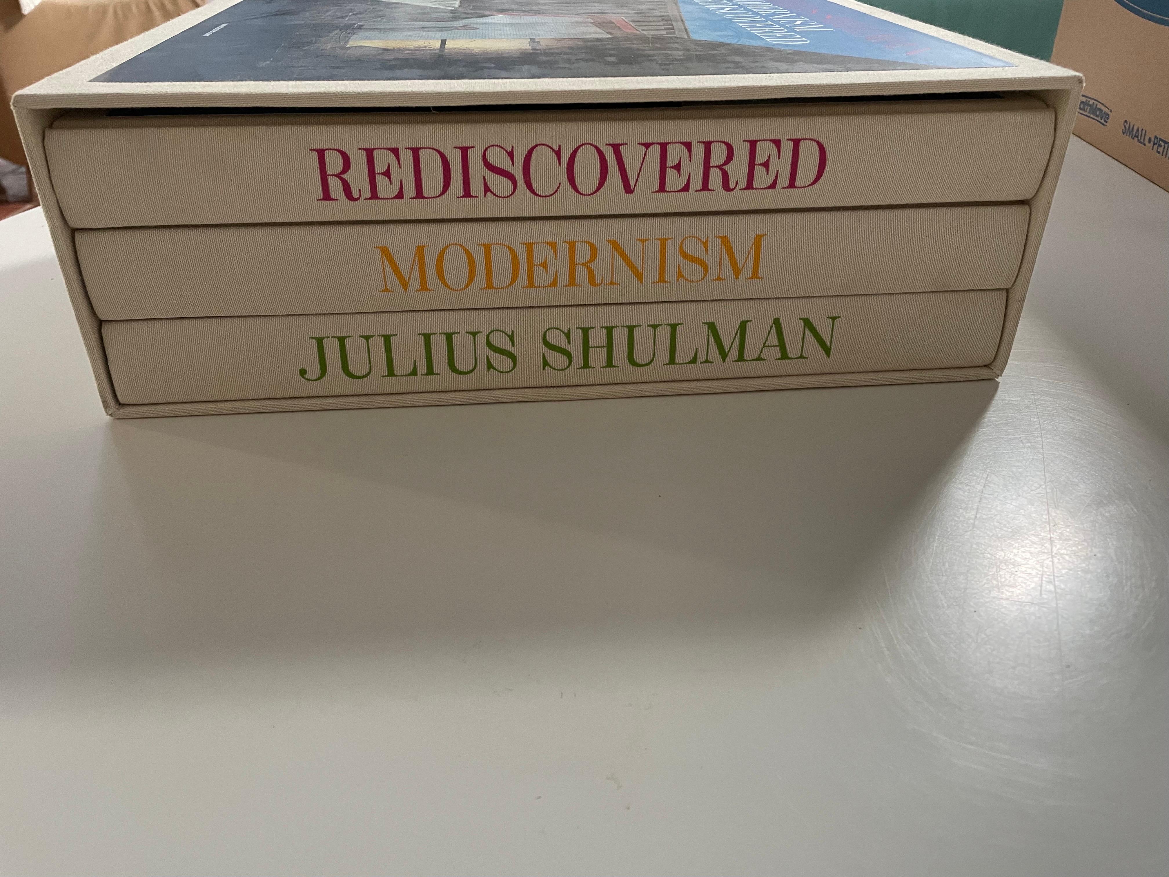 North American Set of Three Hardback Julius Shulman , Modernism Rediscovered Books For Sale