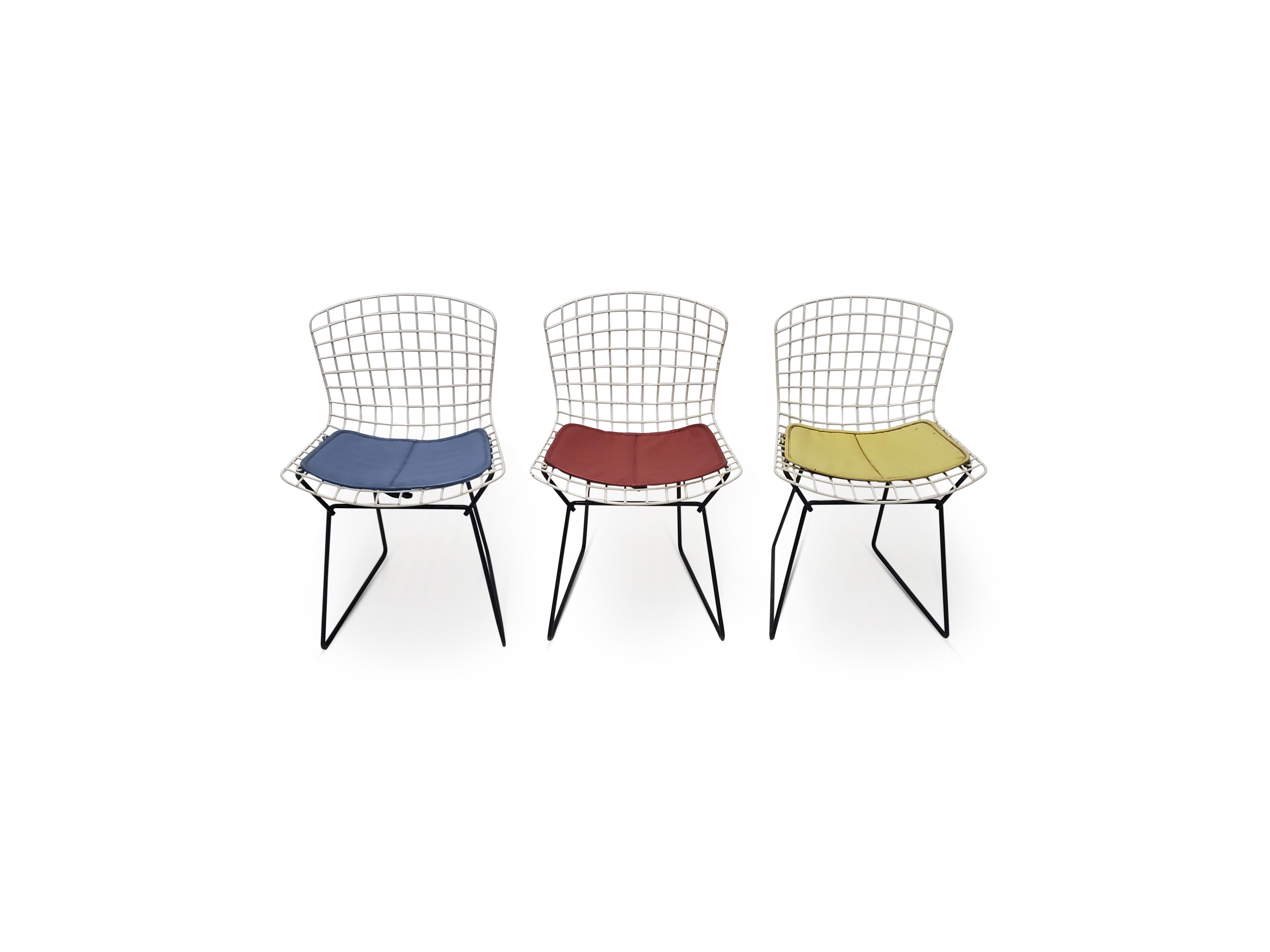 Set of three Harry Bertoia for Knoll Baby Chairs.