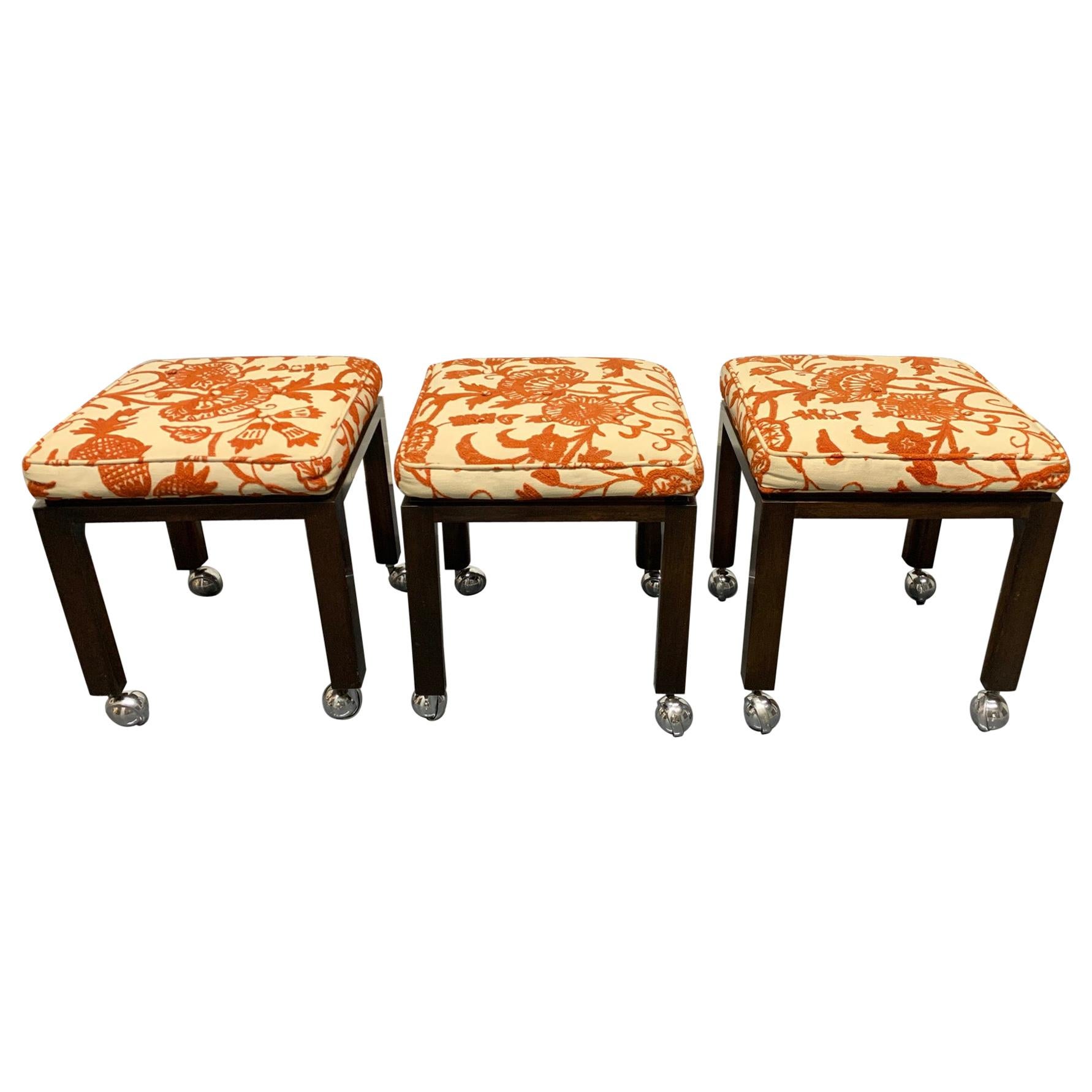 Set of Three Harvey Probber Stools