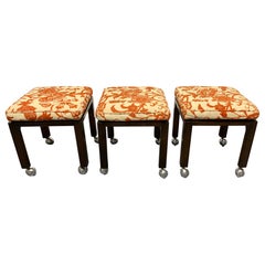 Vintage Set of Three Harvey Probber Stools