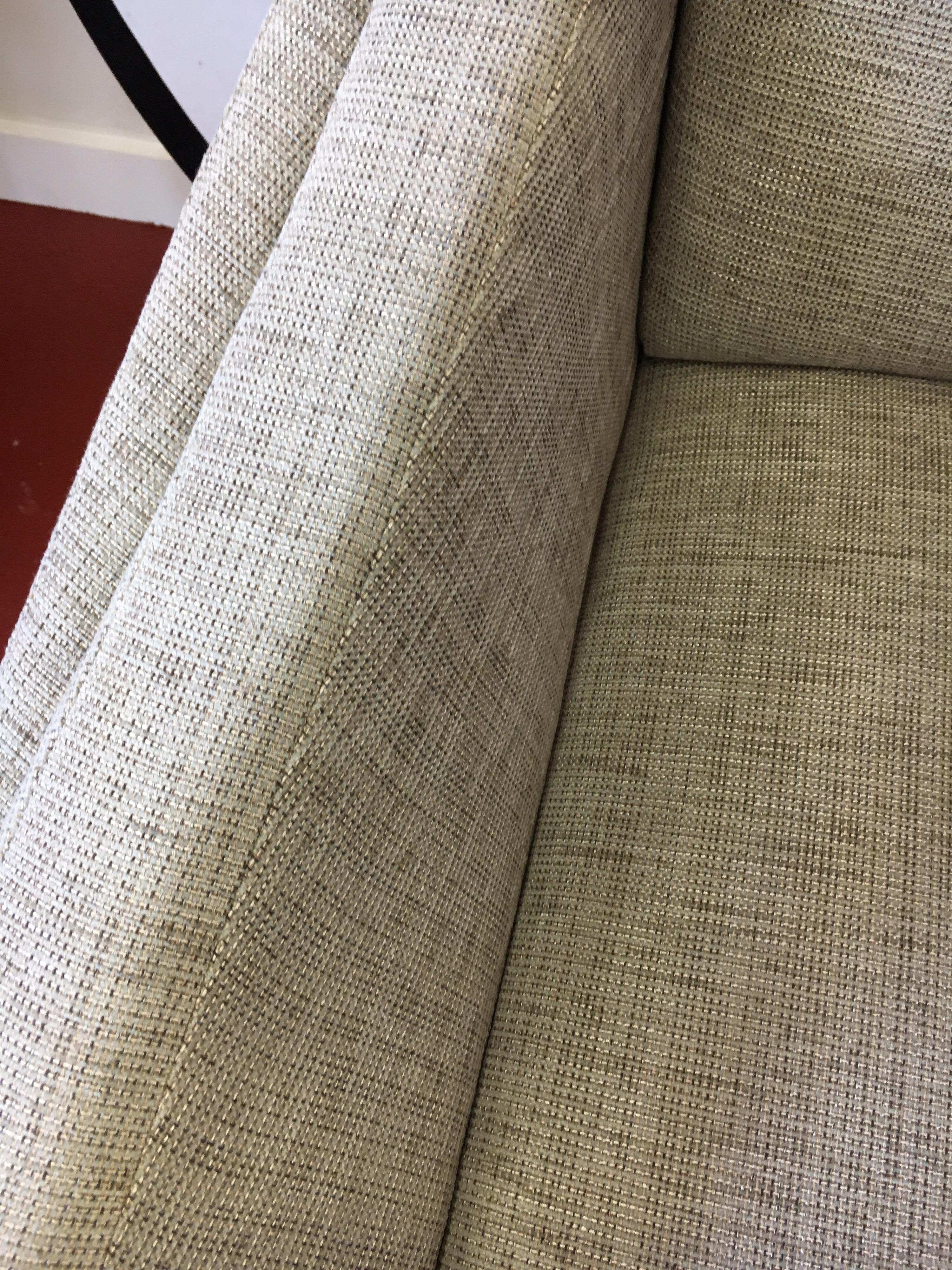 Contemporary Set of Three HBF Barbara Barry Hickory Architectural Curved Lounge Chairs