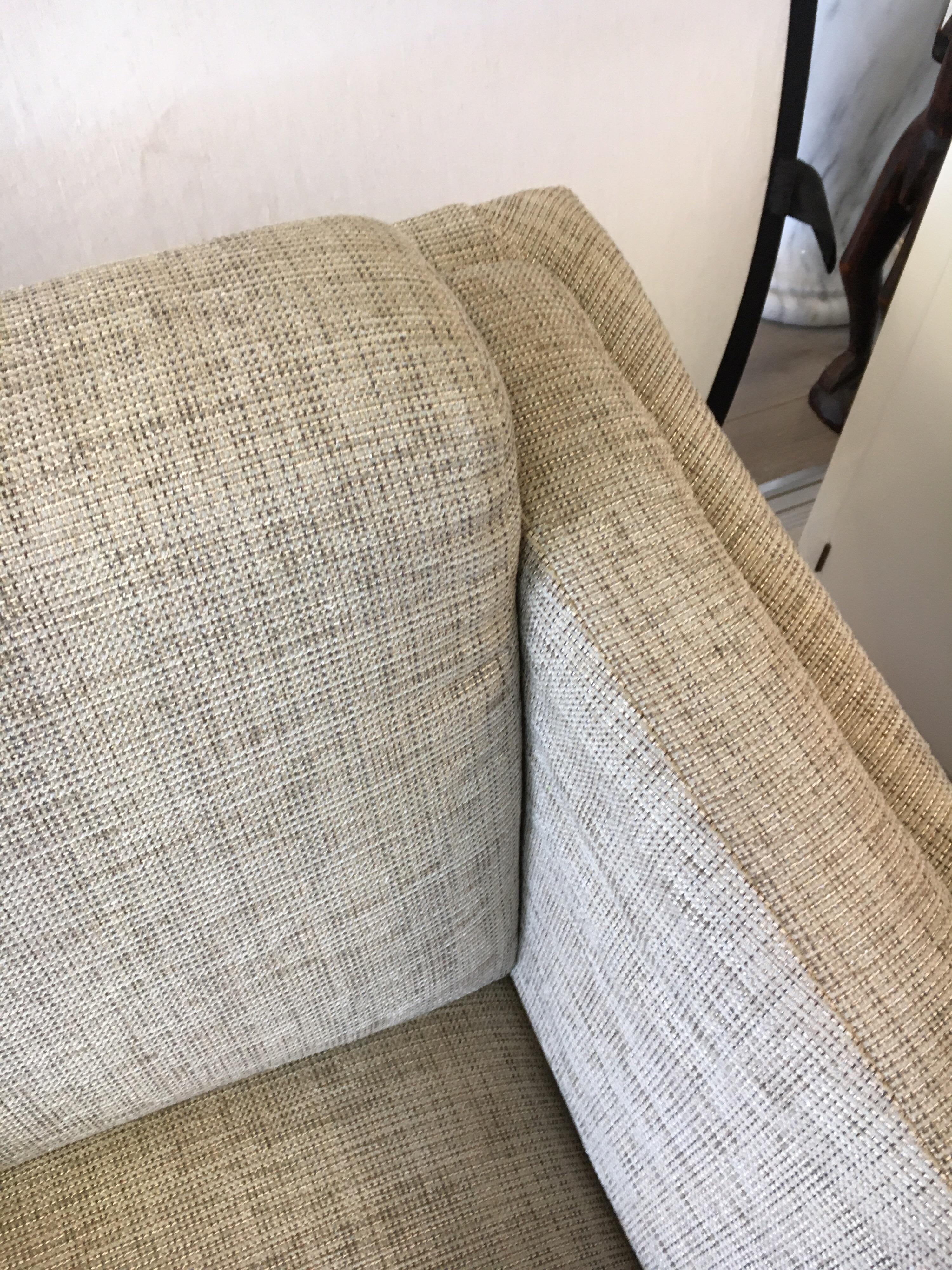 Set of Three HBF Barbara Barry Hickory Architectural Curved Lounge Chairs 1