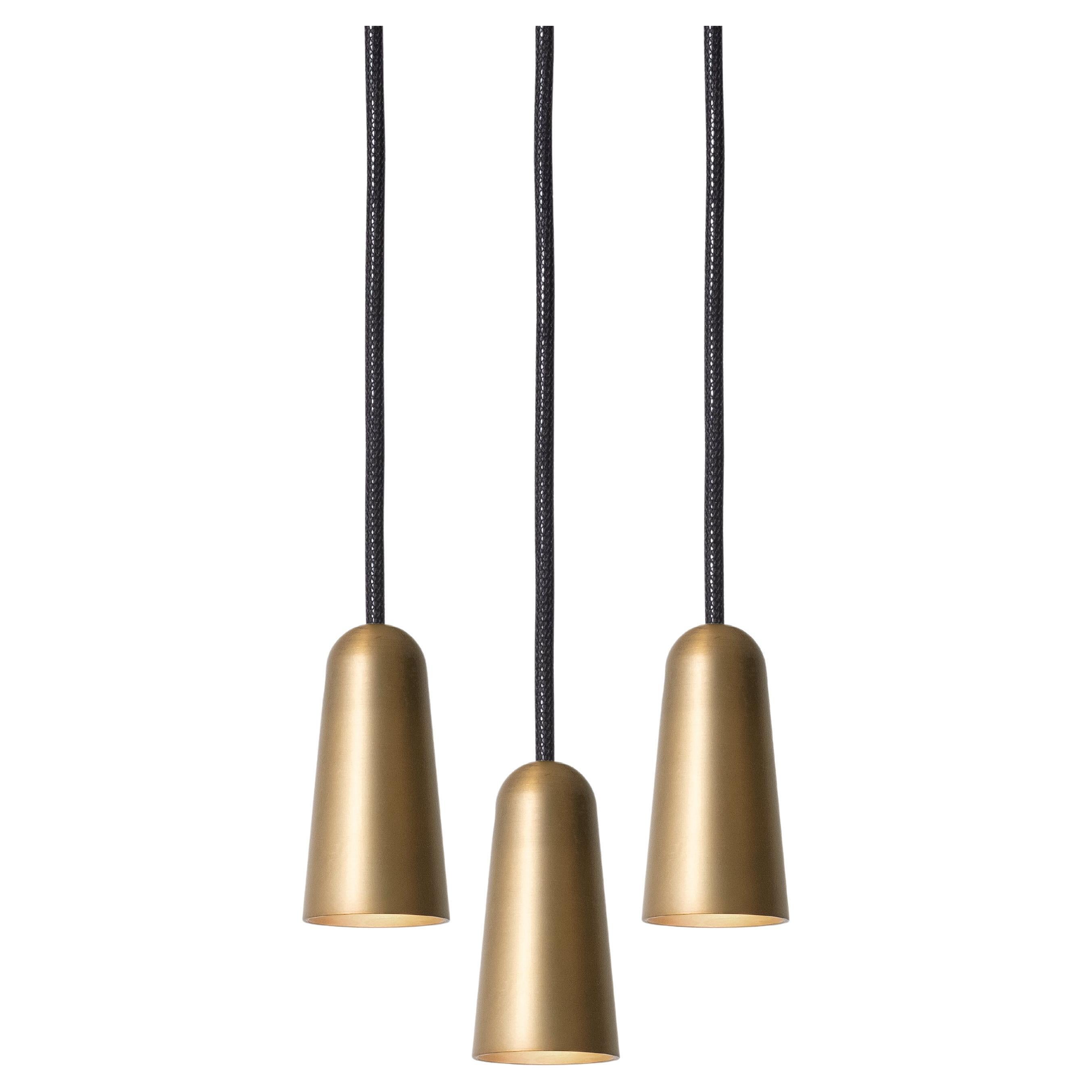 Set of Three Henrik Tengler 3493-6 Massiv Lamp by Konsthantverk For Sale