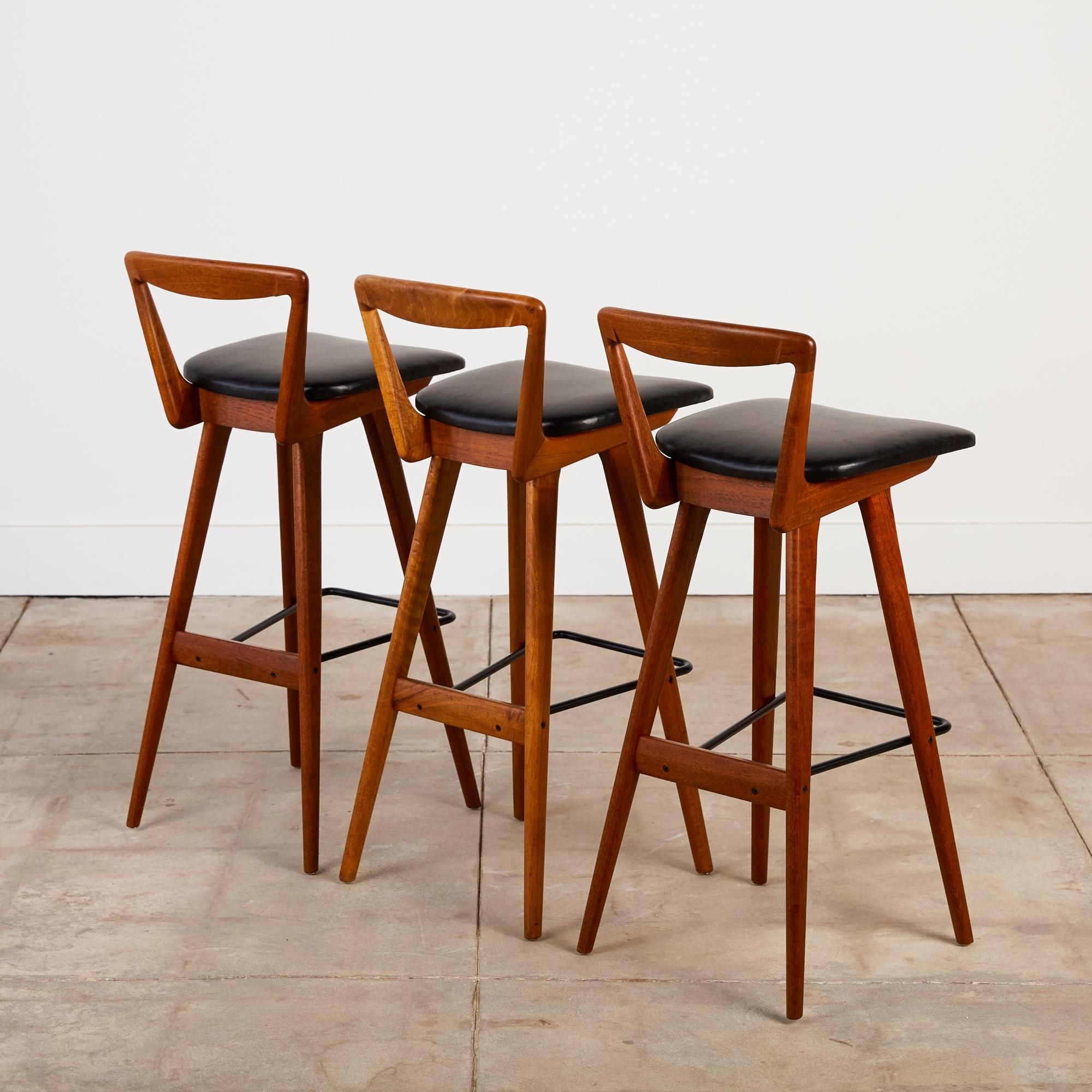 Set of Three Henry Rosengren Hansen Bar Stools 2