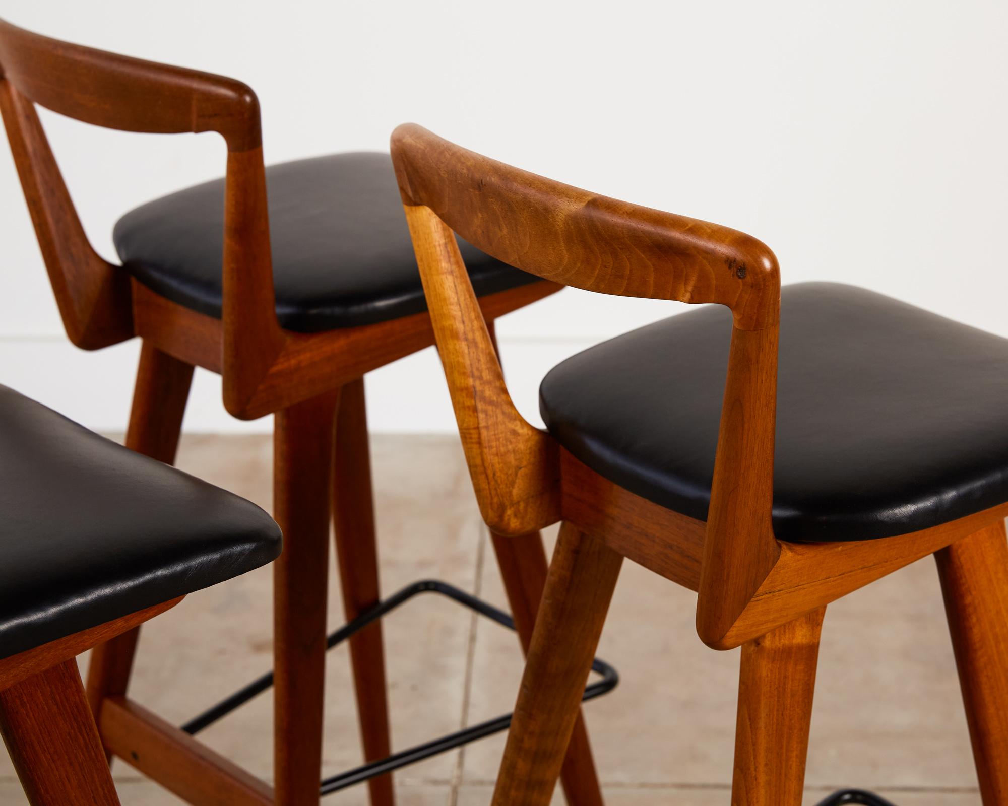 Set of Three Henry Rosengren Hansen Bar Stools 6