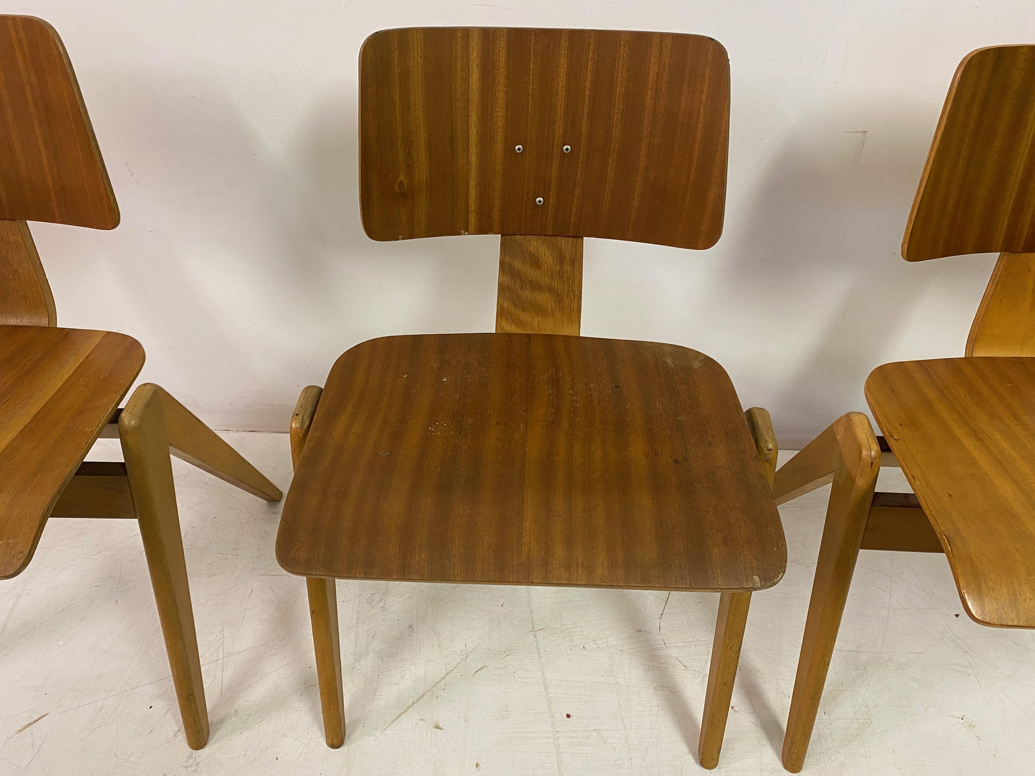 Set Of Three Hillestak Chairs By Robin Day In Fair Condition In London, London