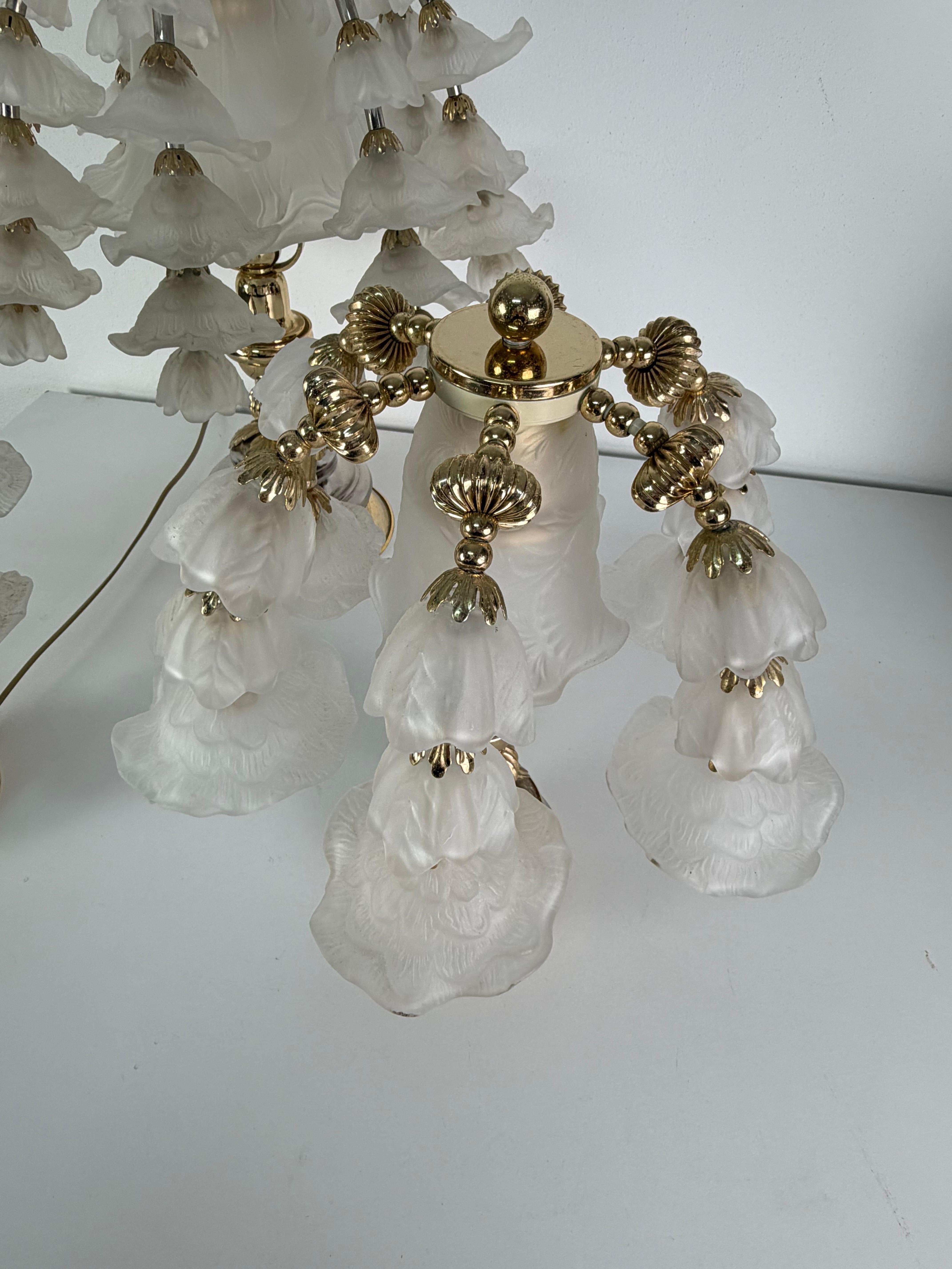 Metal Set of three Hollywood Regency Bedroom Table Lamps, attributed to Banci, 1980s For Sale