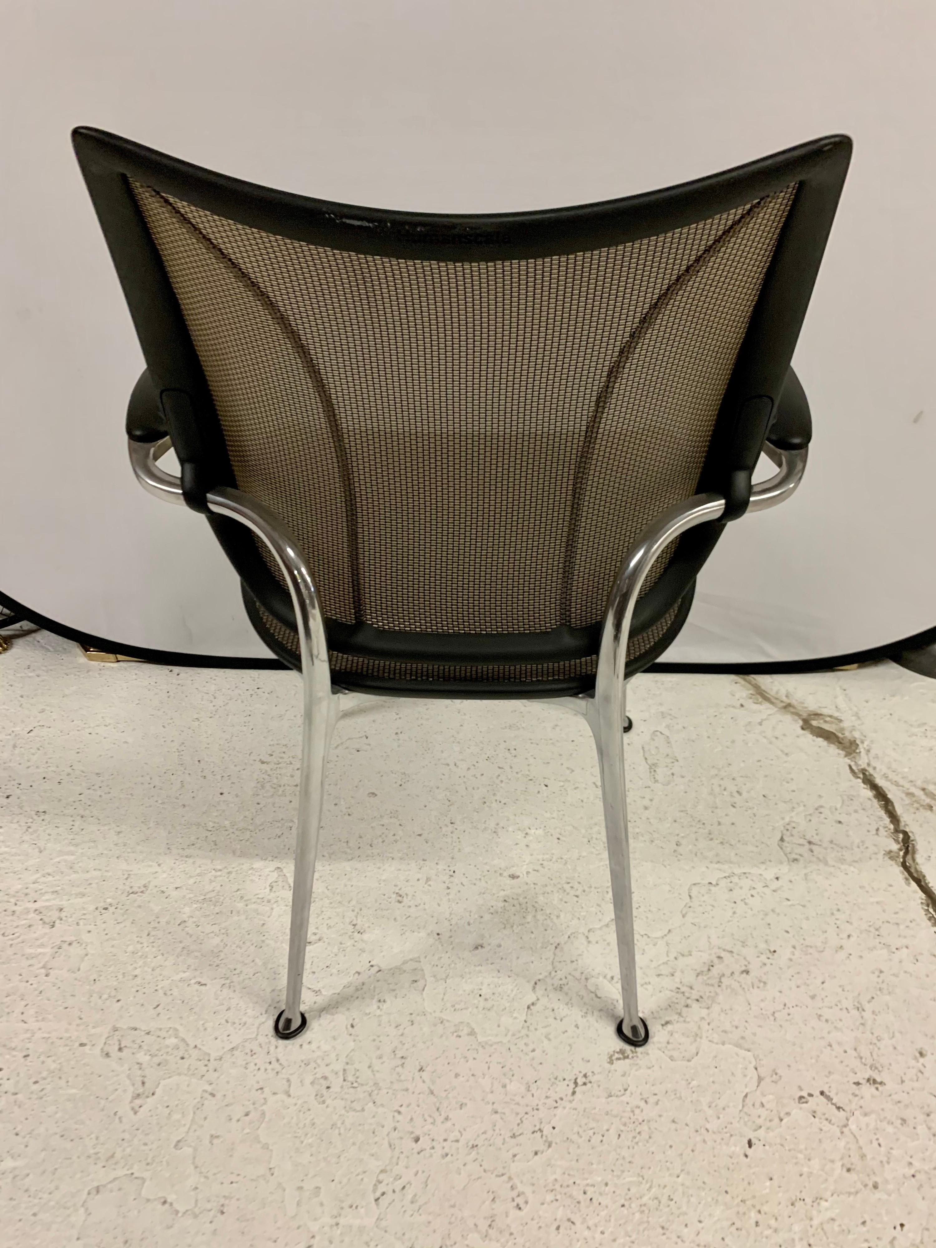 Set of Three Humanscale Liberty Chairs by Niels Diffrient Signed In Good Condition In West Hartford, CT