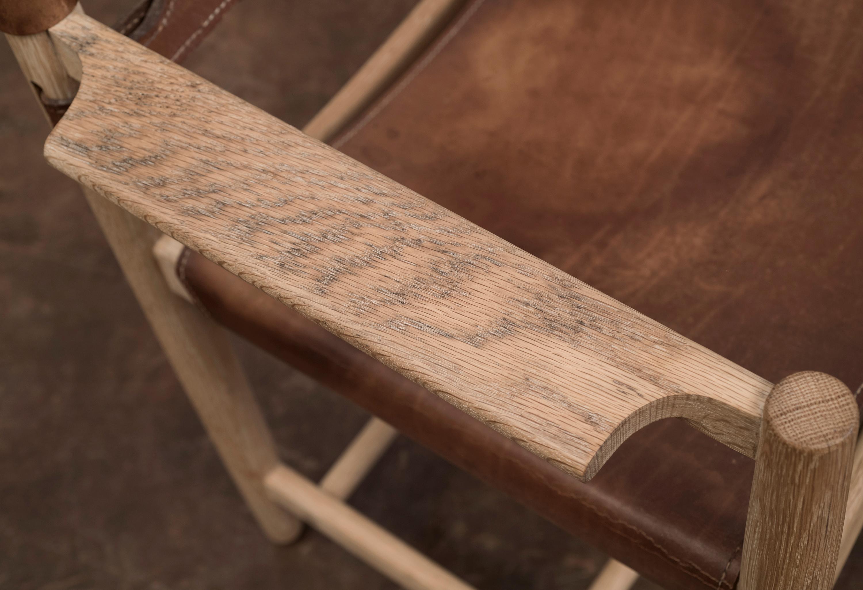 Patinated Set of Three Hunting Armchairs Chairs by Borge Mogensen for Fredericia, Denmark