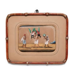 Set of Three Indian Miniature Mica Paintings