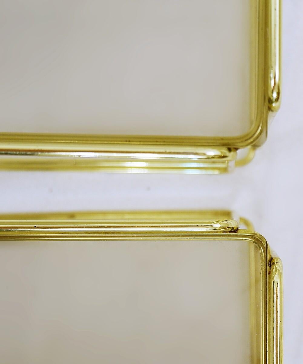 Set of Three ‘Isocèle’ Gold Nesting Tables by Max Sauze in for Atrow, 1970s 1