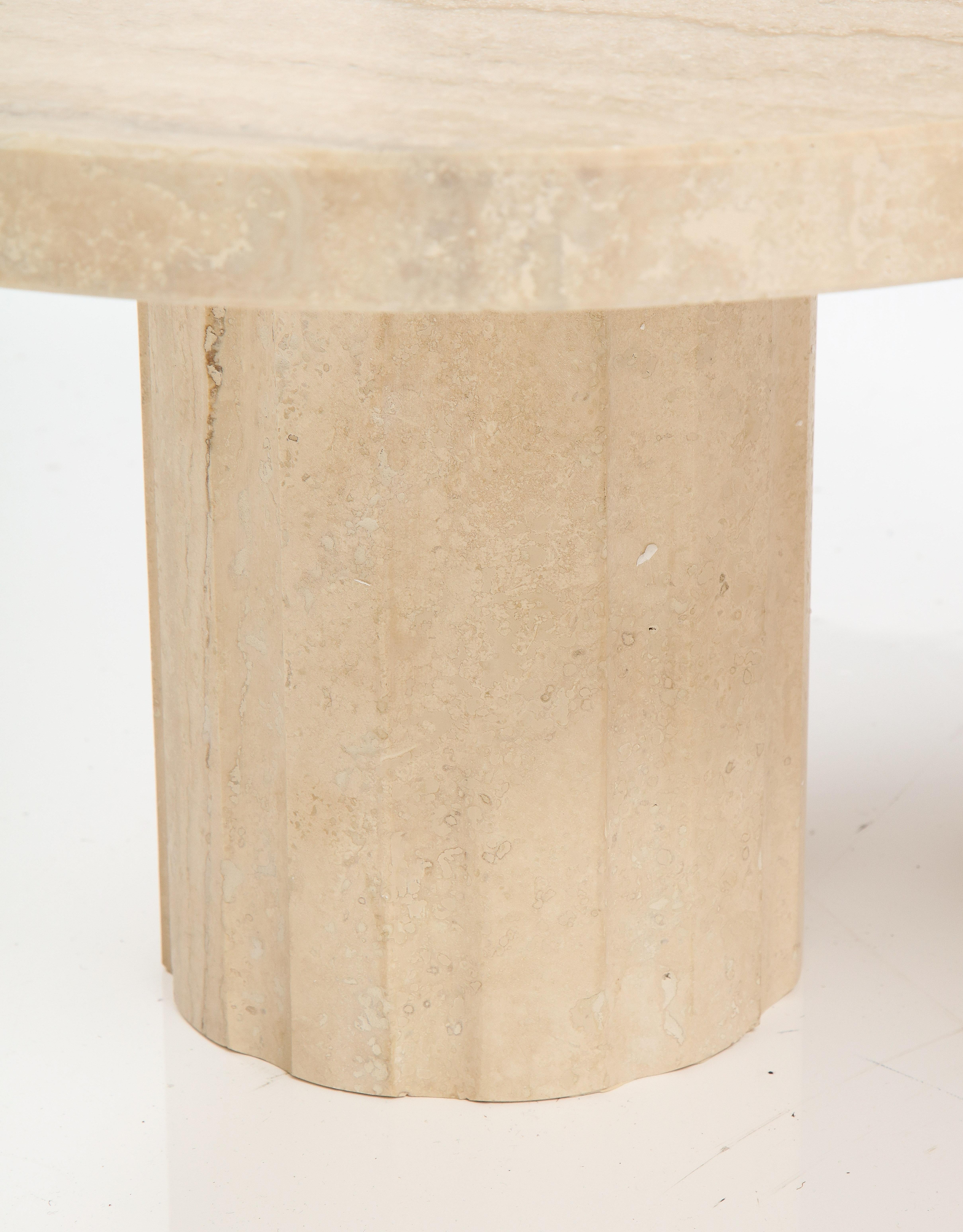 Set of Three Italian 1970's Travertine Coffee or Side Tables 6