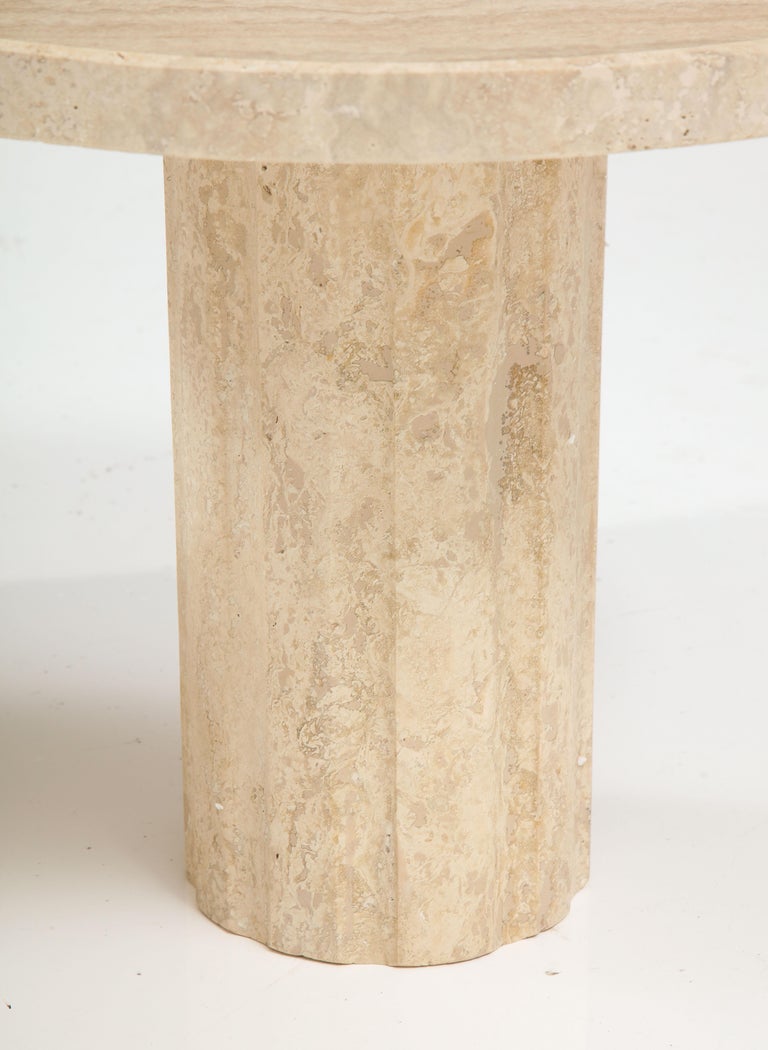 Set of Three Italian 1970's Travertine Coffee or Side Tables For Sale 4