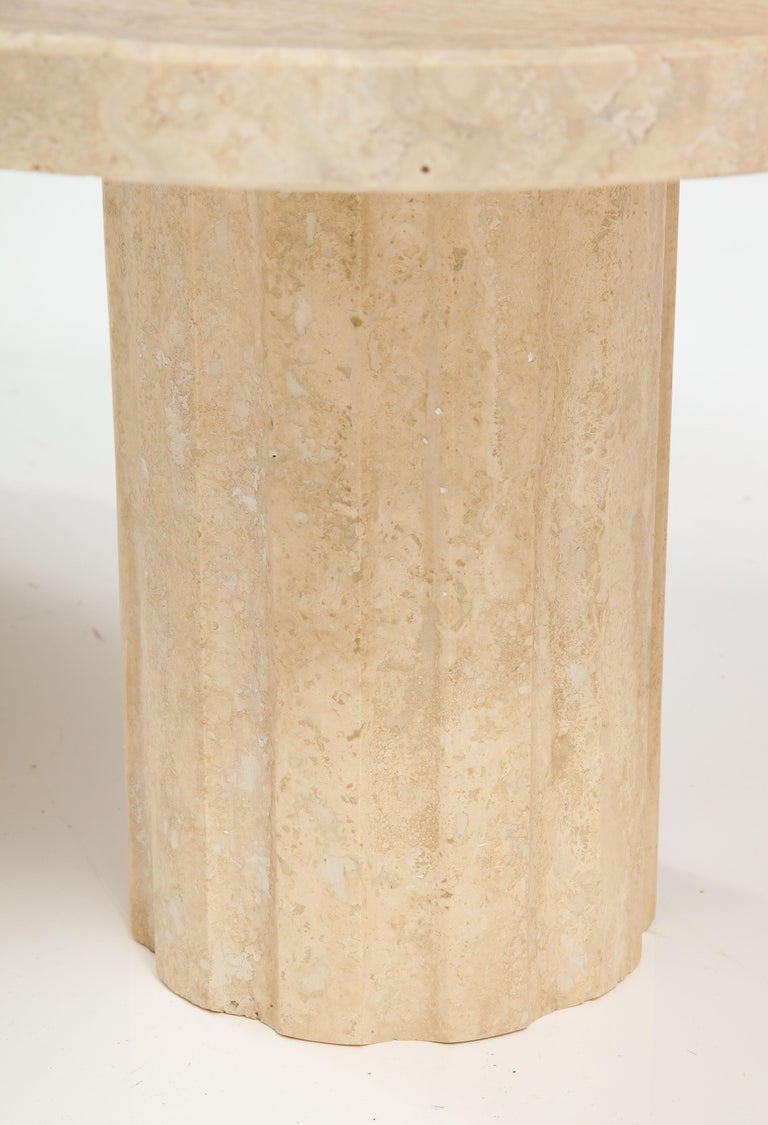 Set of Three Italian 1970's Travertine Coffee or Side Tables For Sale 5