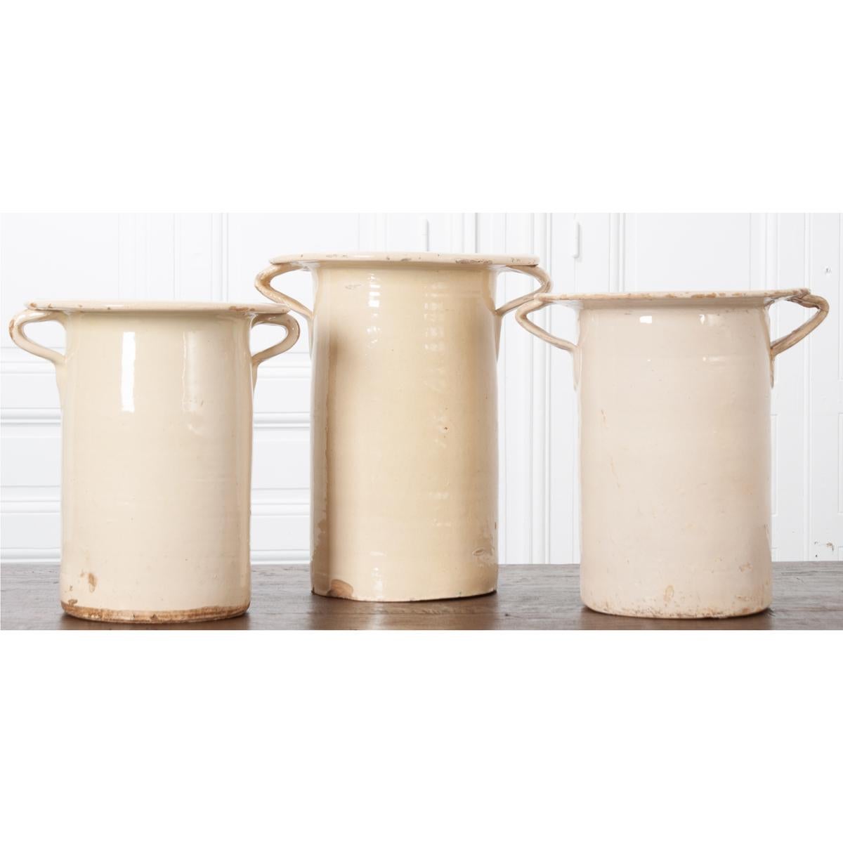 Set of Three Italian 19th Century Chiminea Pots 6