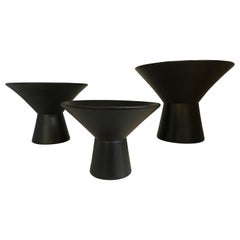 Set of Three Italian Ceramic Vases by Le Lampade