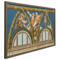 Set of Three Italian Early 19th Neo-Classical St. Neapolitan Gouaches