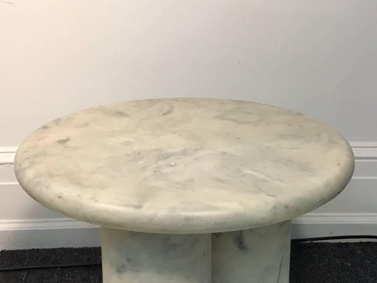 Set of Three Italian Modern Resin Marble Tables For Sale at 1stDibs