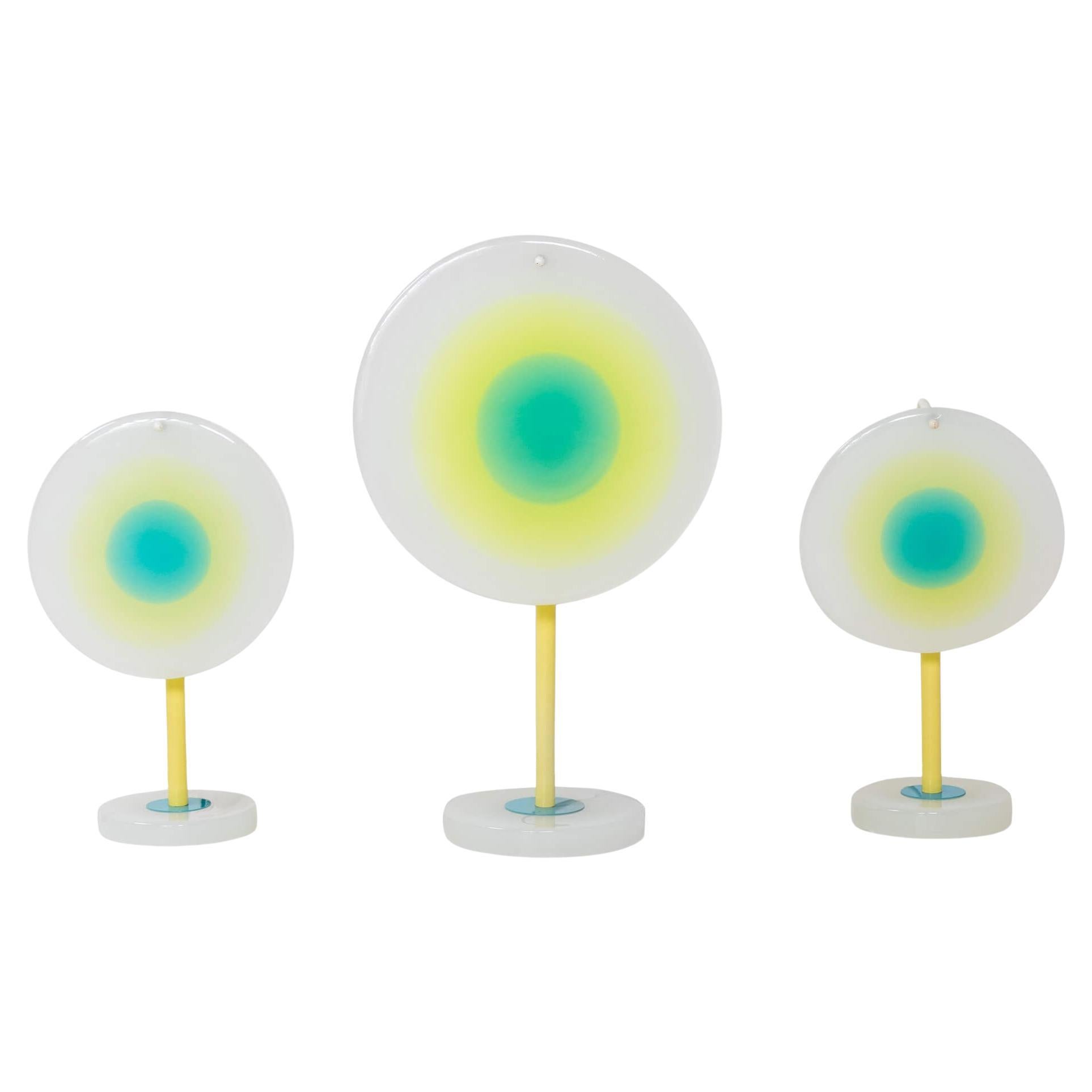 Set von drei italienischen modernistischen Tischlampen