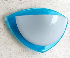 Set of Three Italian Vintage Murano Glass Wall Lights Sconces