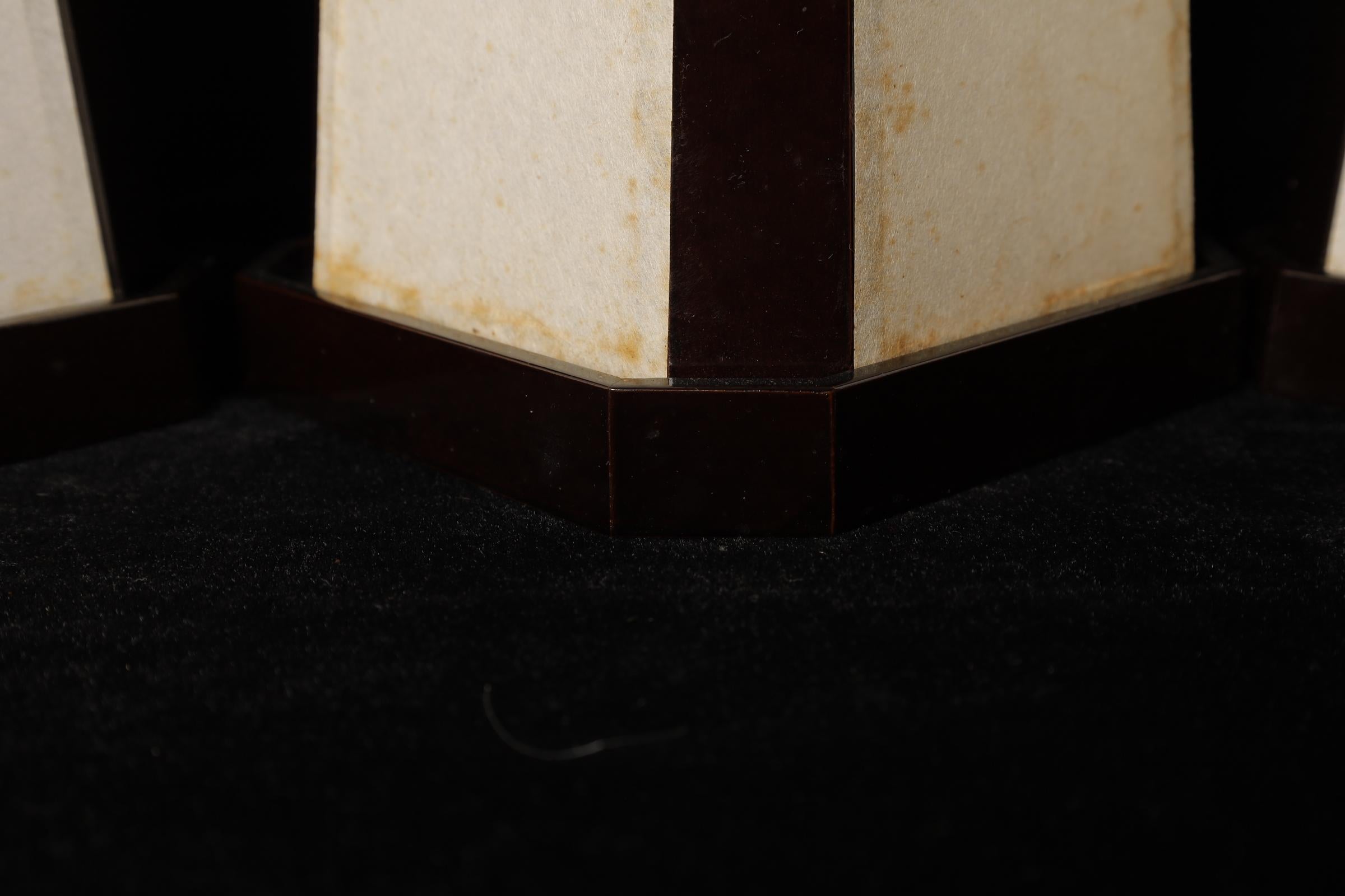 Hand-Crafted Set of three Japanese Andon paper Lantern for tea ceremony For Sale