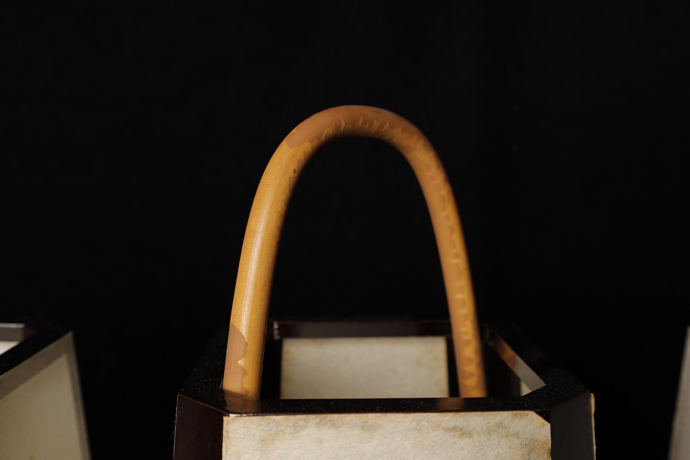 20th Century Set of three Japanese Andon paper Lantern for tea ceremony For Sale