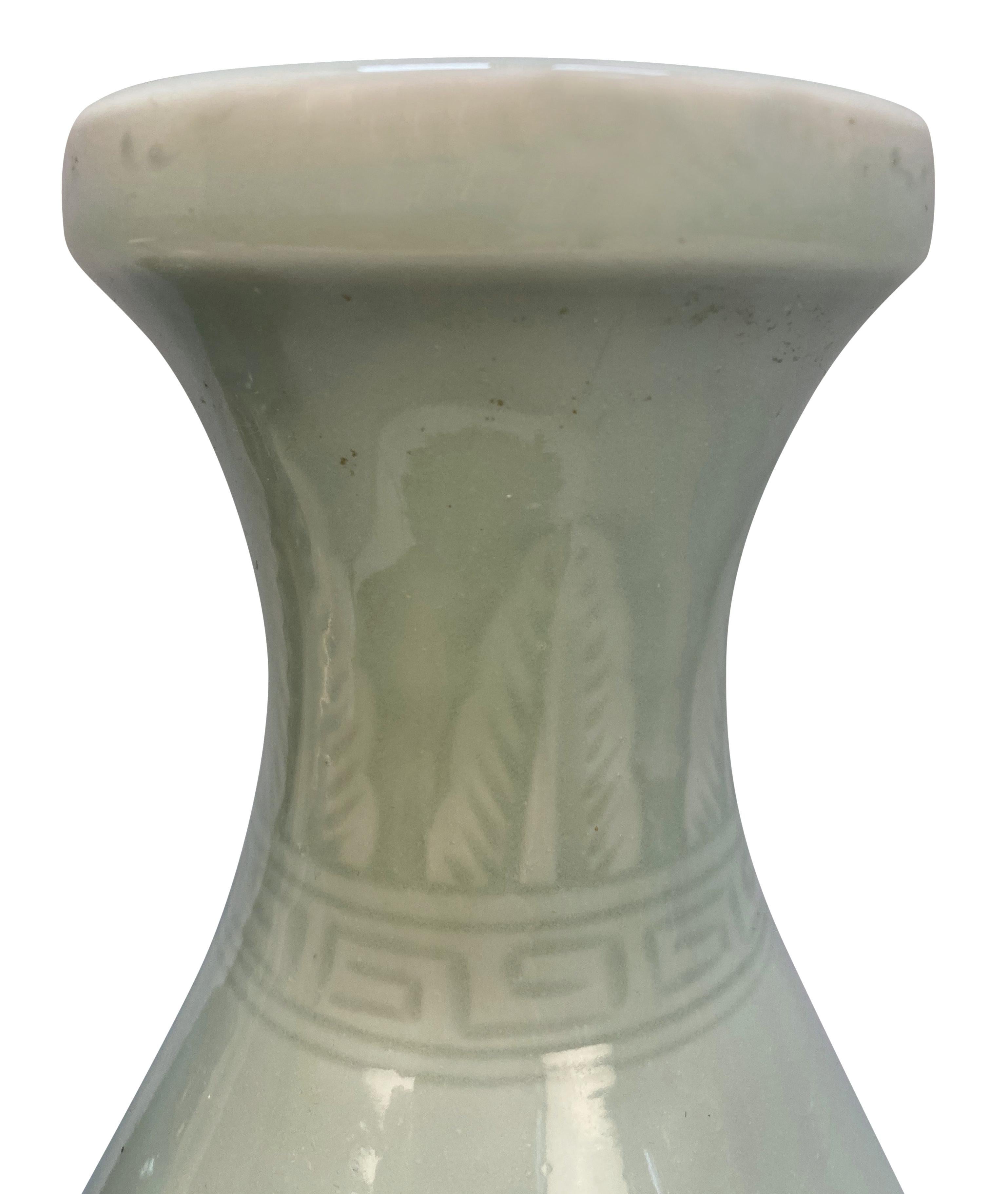 Silver Set Of Three Japanese Porcelain Vases For Sale