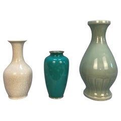 Set Of Three Japanese Porcelain Vases