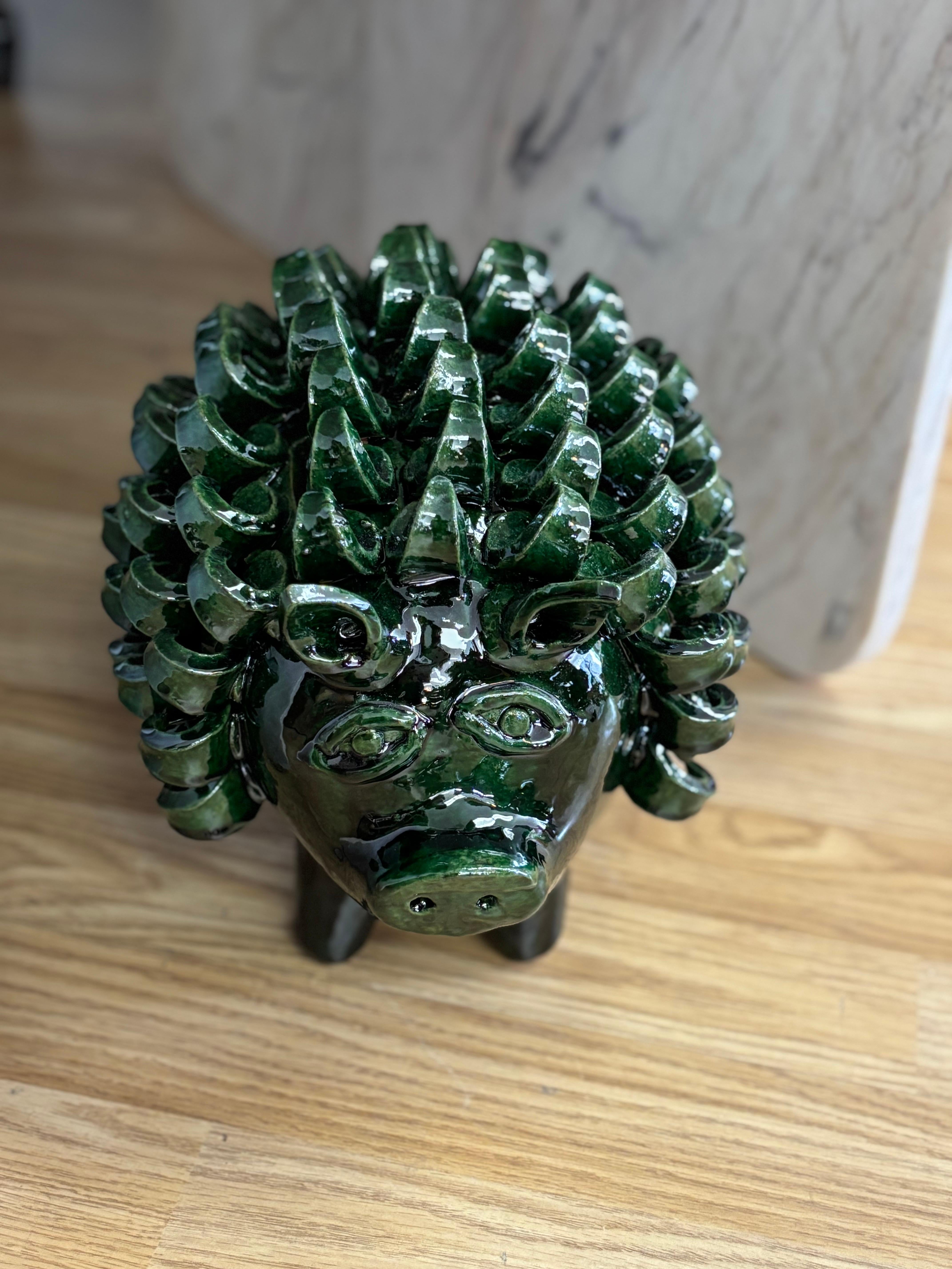 Mexican Set of Three Javelina Barro De Pina For Sale