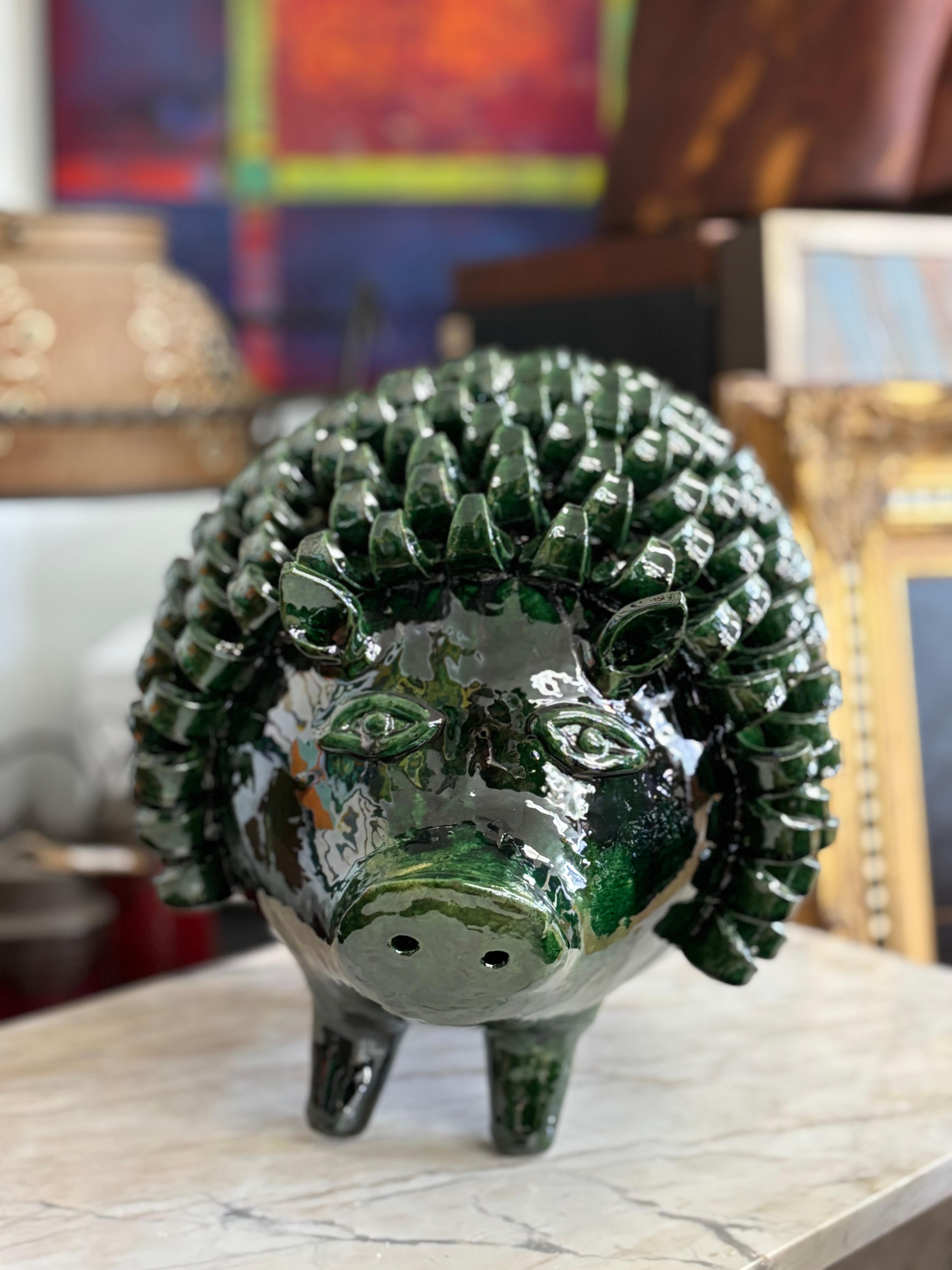 Contemporary Set of Three Javelina Barro De Pina For Sale