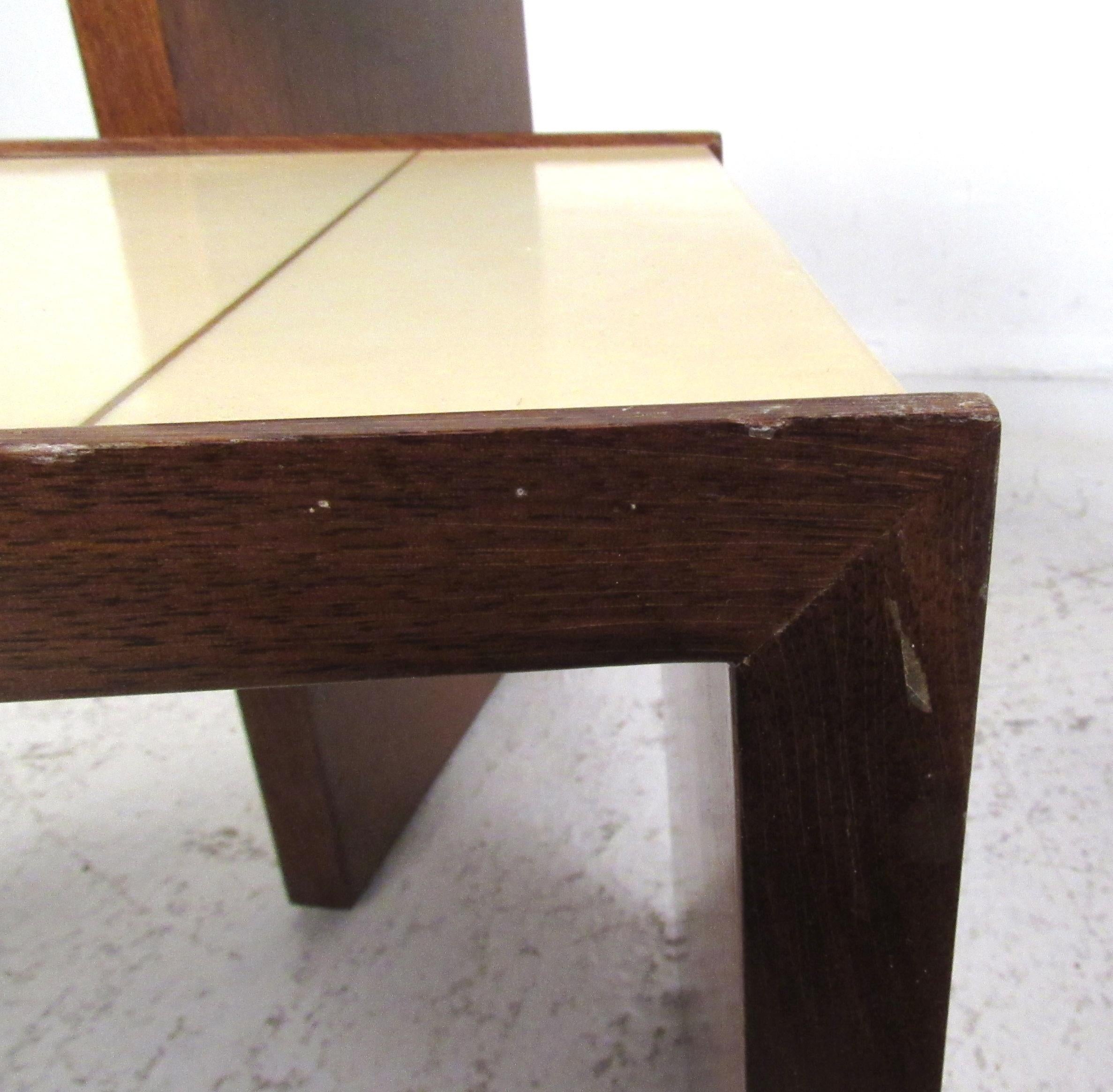 Parchment Paper Set of Three Jean Michel Frank Style Nesting Tables