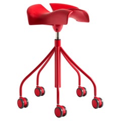 Set aus drei Jordi Badia, Otto Canalda, rotem Binaria-Hocker von BD Barcelona