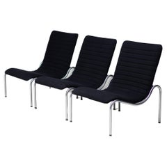 Set of Three Kho Liang Ie Model 704 High Back Lounge Chairs