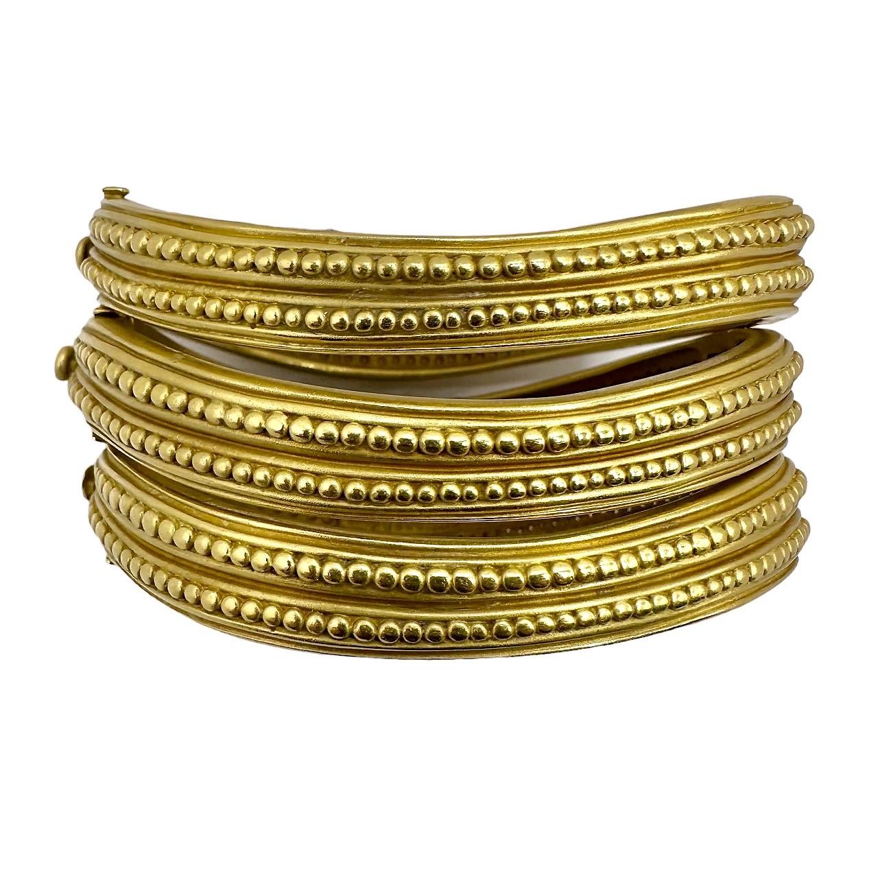 white gold bangles set