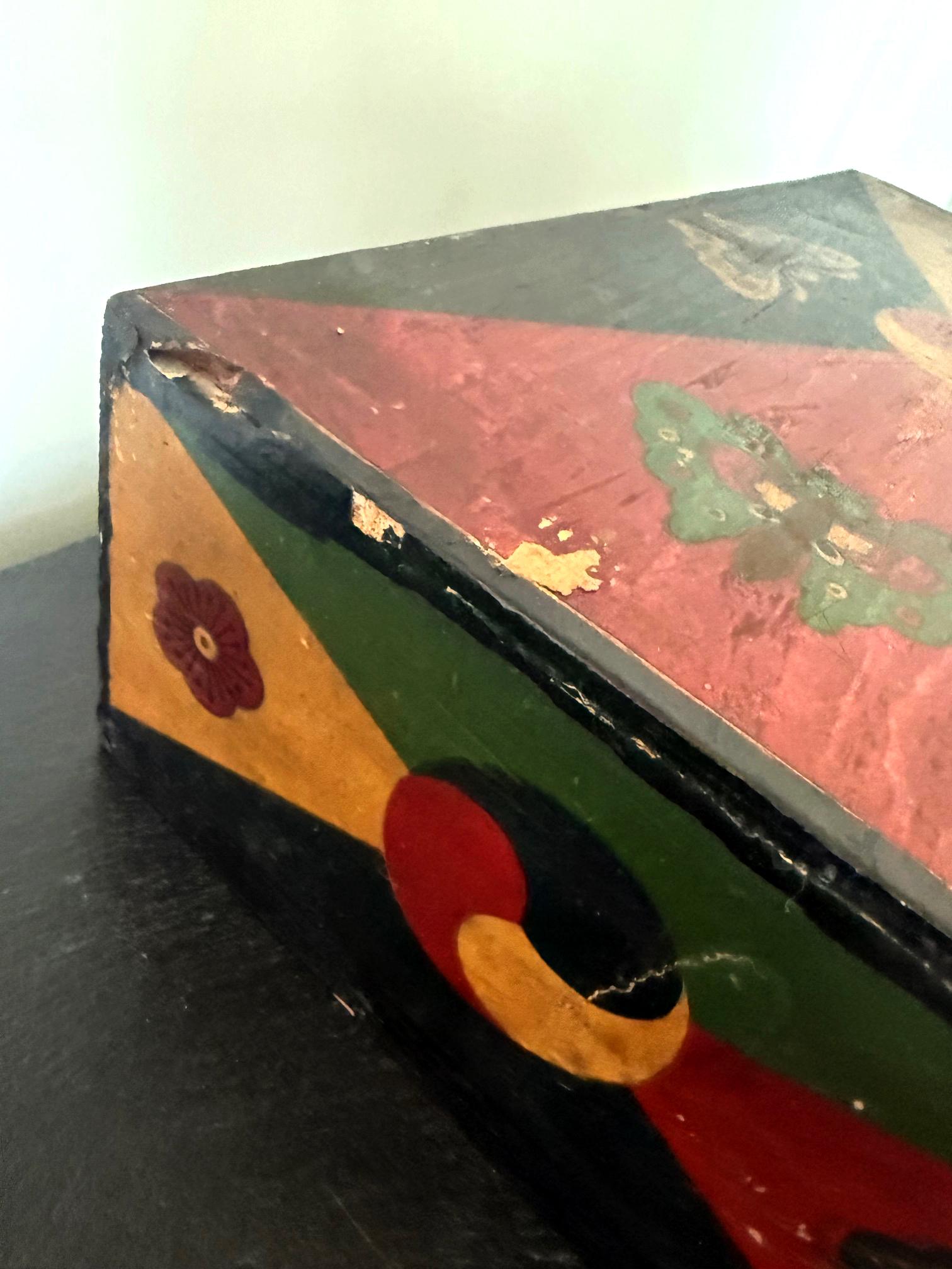 Set of Three Korean Stackable Sewing Box Covered in Hanji Paper For Sale 5