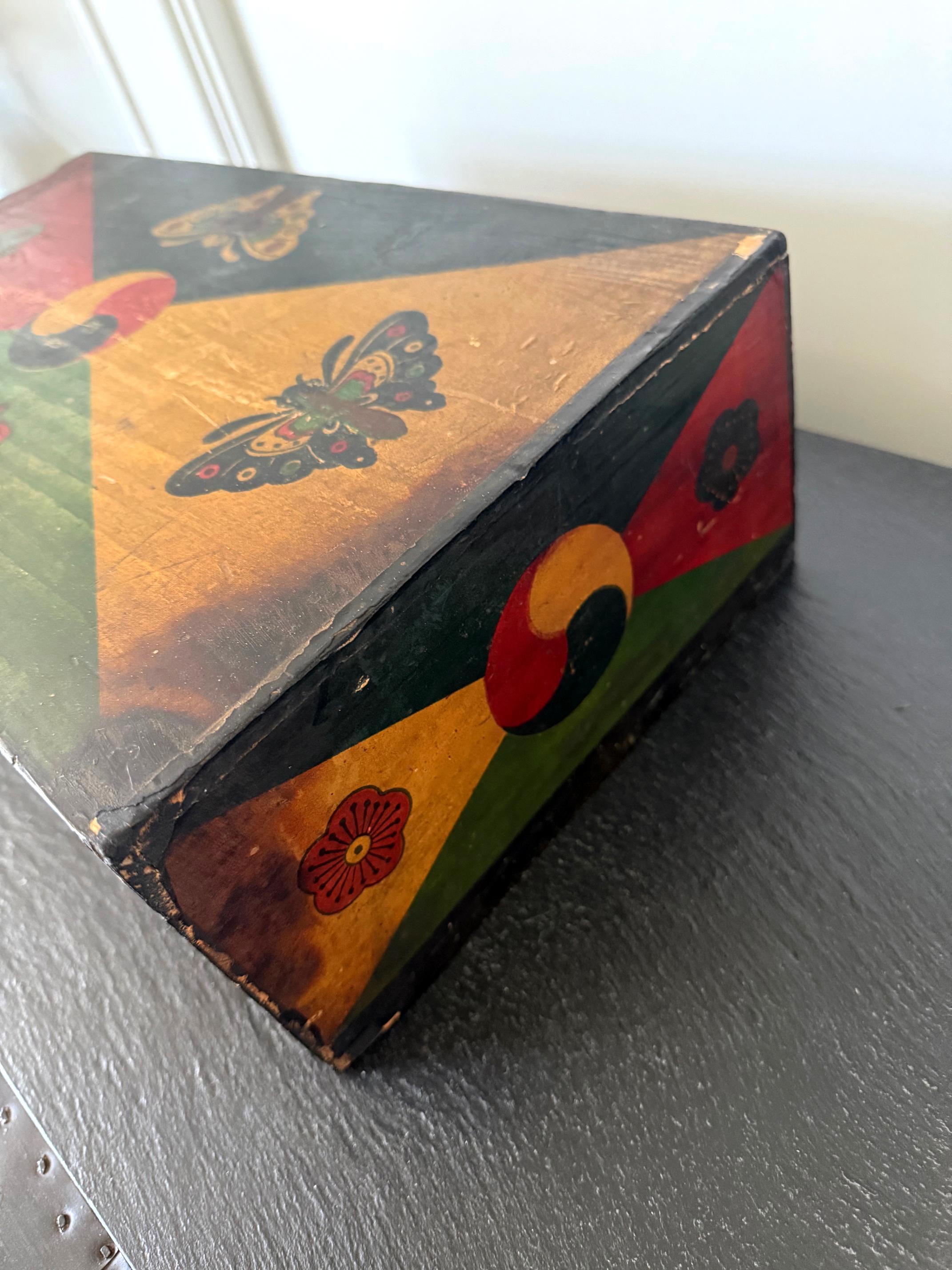 Set of Three Korean Stackable Sewing Box Covered in Hanji Paper For Sale 6