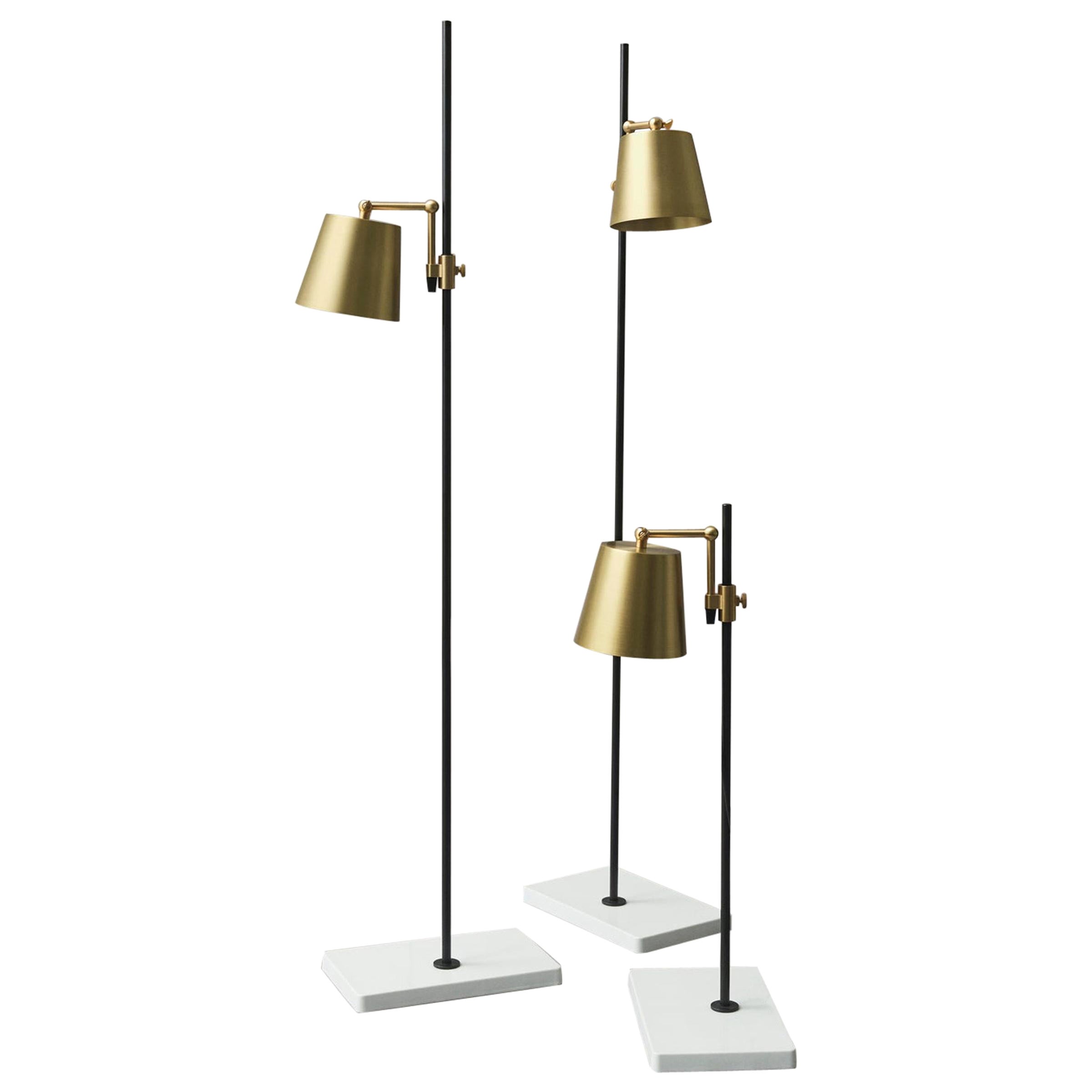 Set of Three 'Lab Light' Table and Floor Lamps by Anatomy Design For Sale