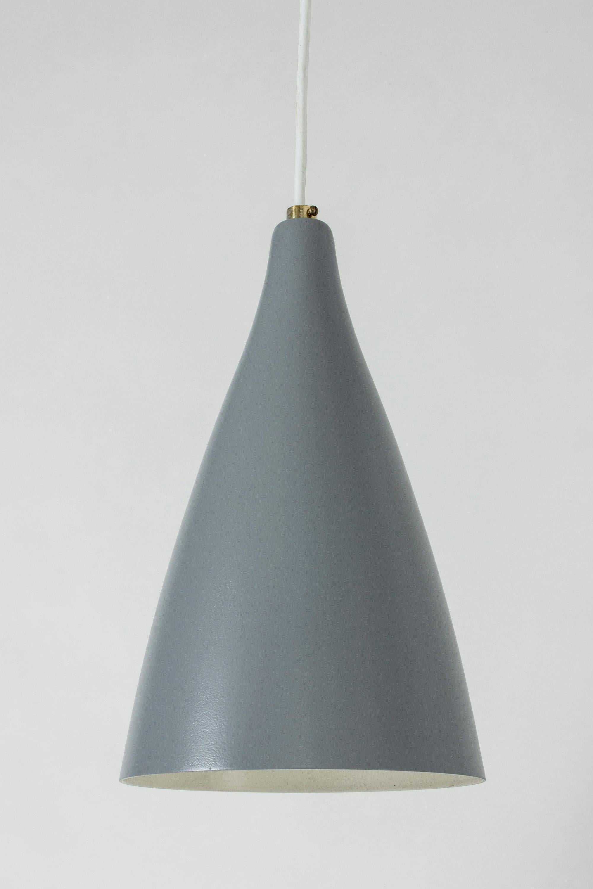 Set di tre lampade da soffitto in metallo laccato di Böhlmarks in vendita 2
