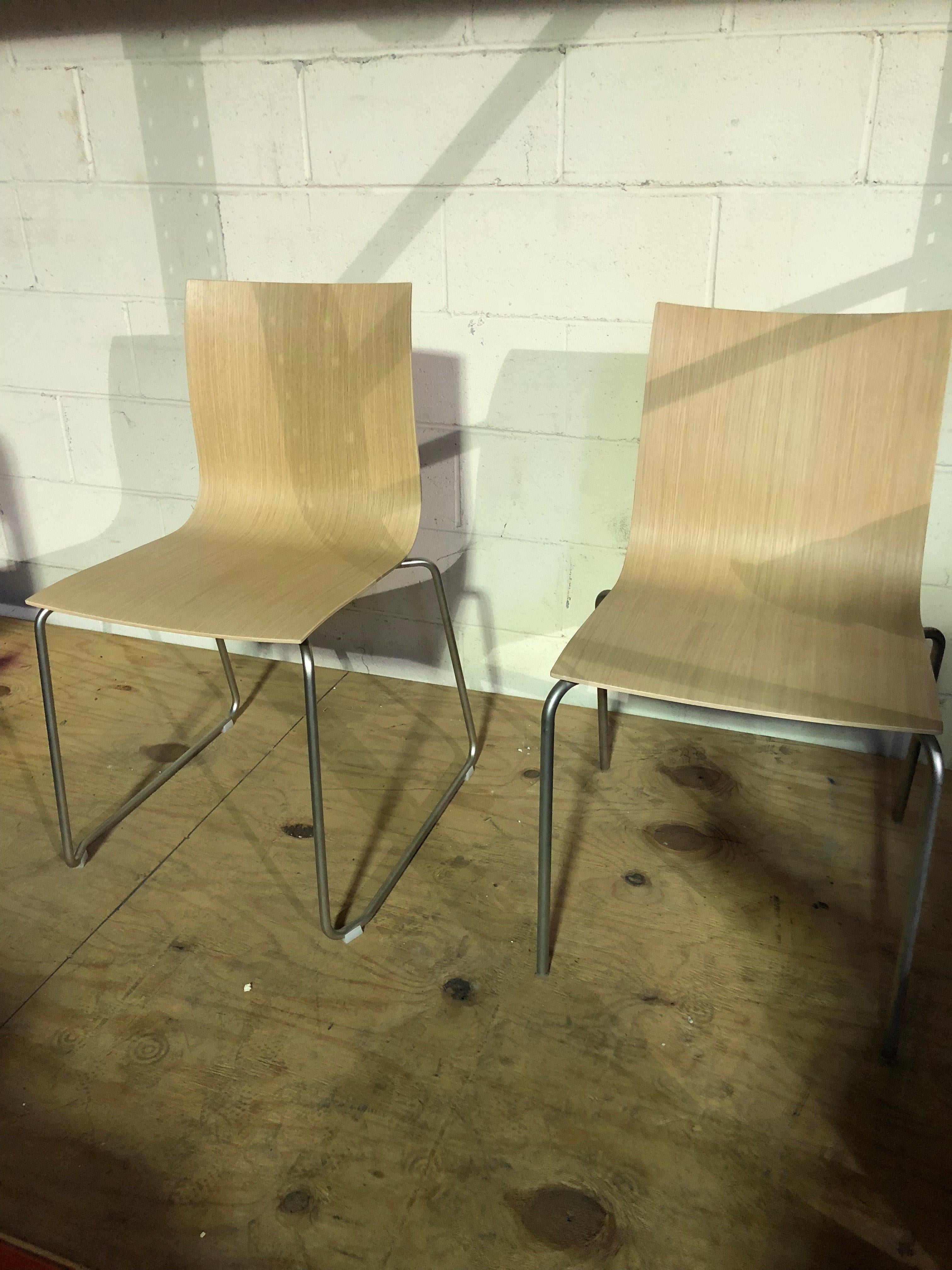 Italian Set of Three LaPalma Thin and Hole Chairs