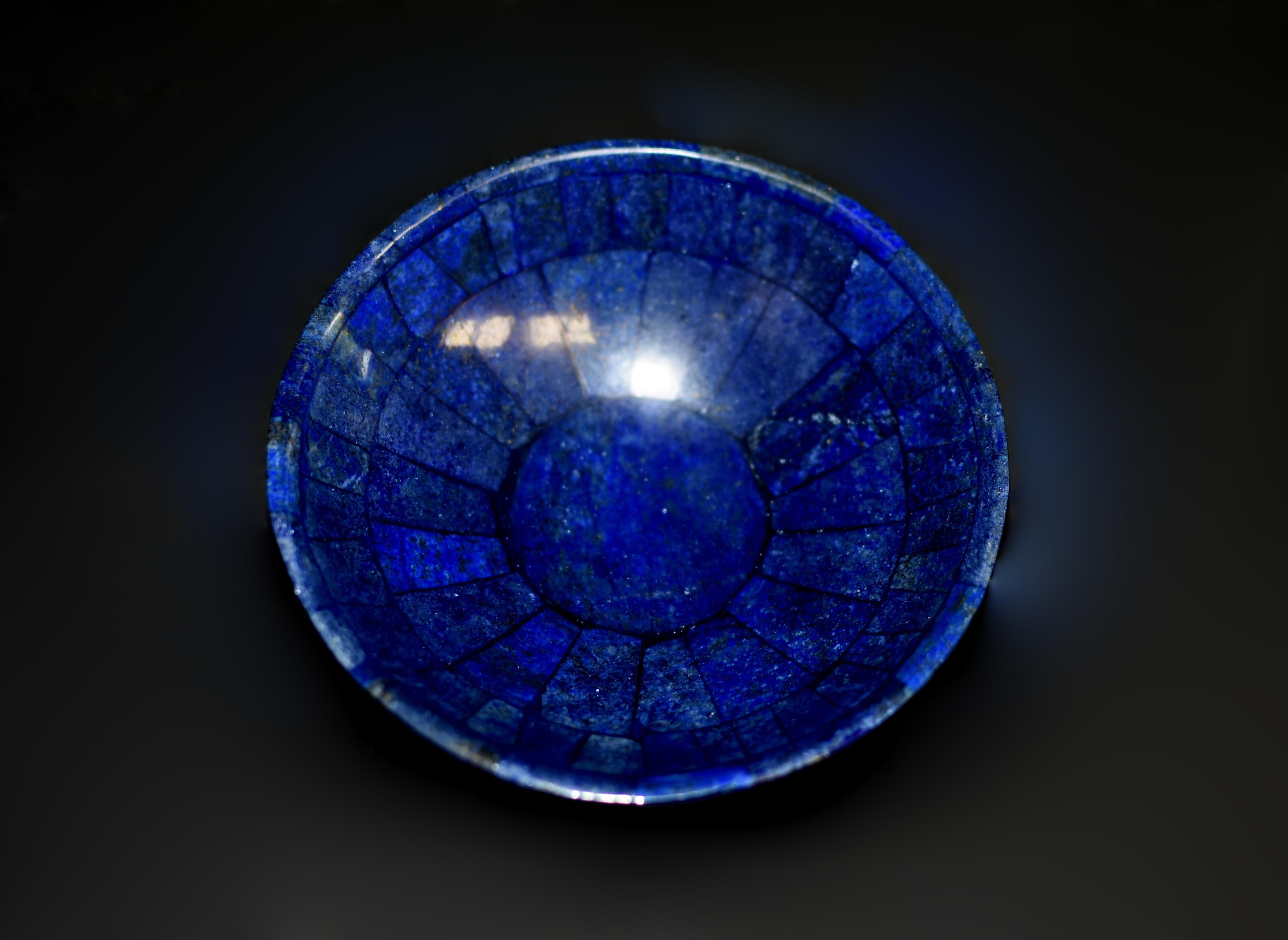 Set of Three Lapis Lazuli Bowls 6