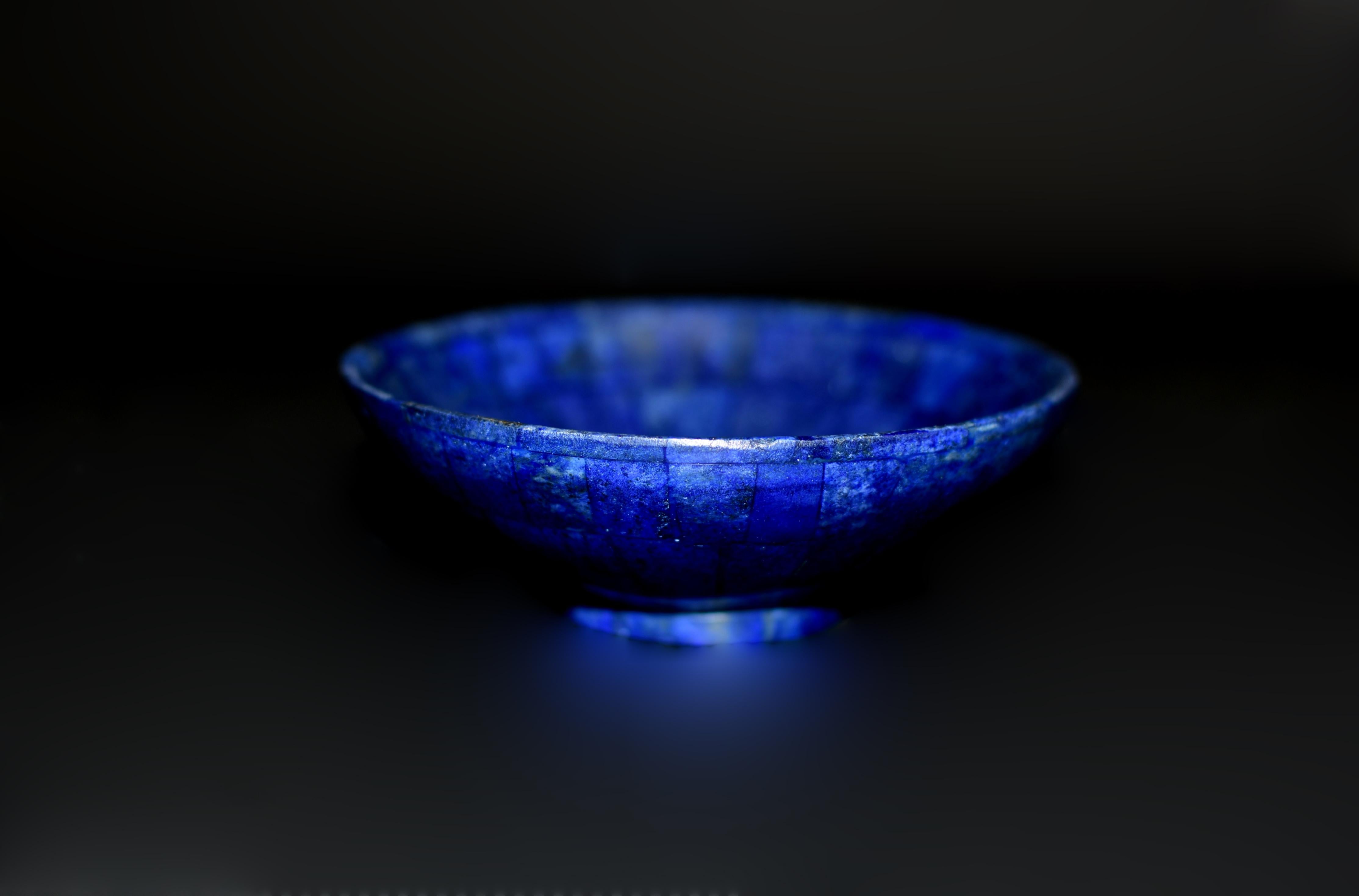 Set of Three Lapis Lazuli Bowls 7