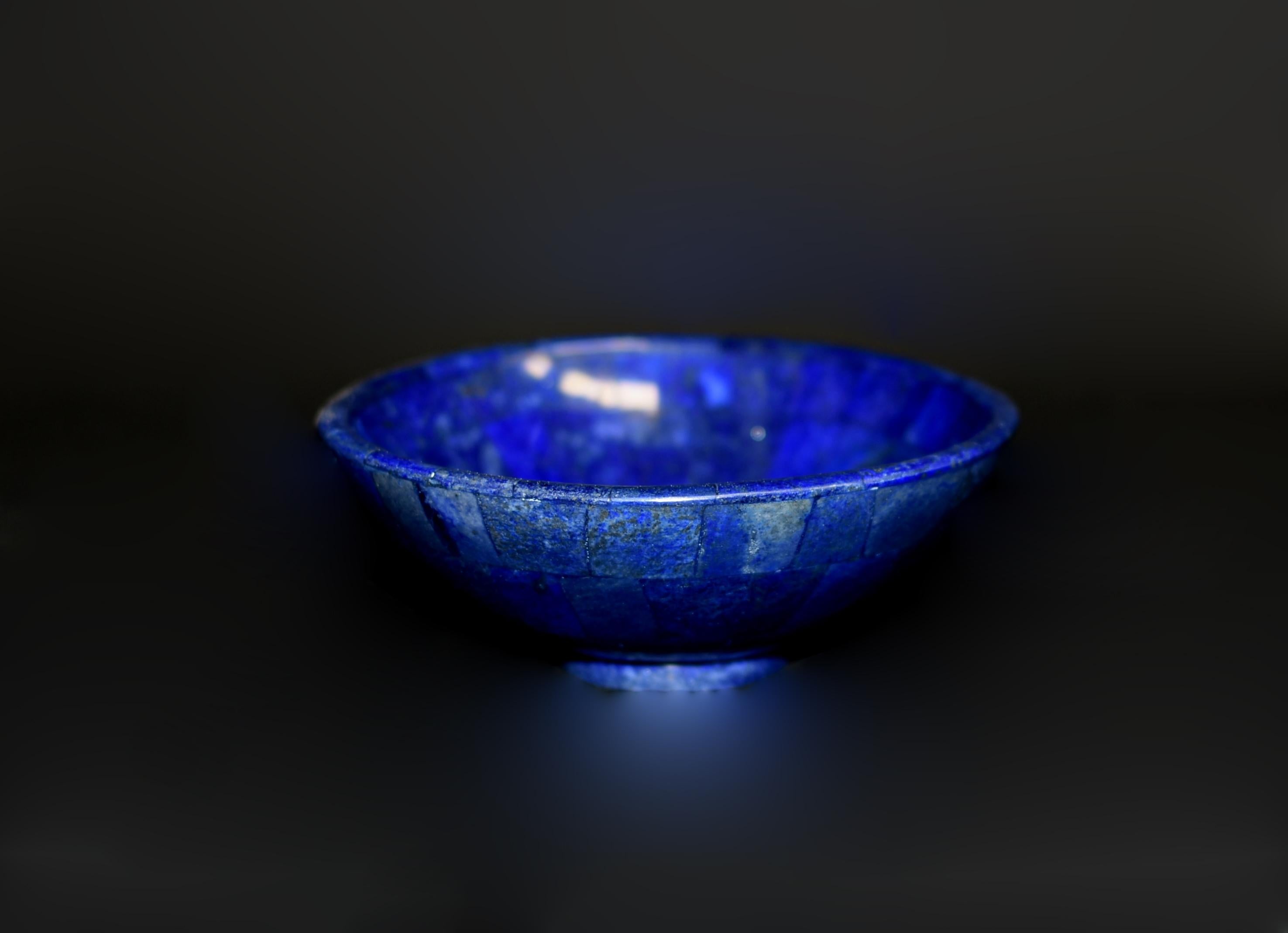 Afghan Set of Three Lapis Lazuli Bowls