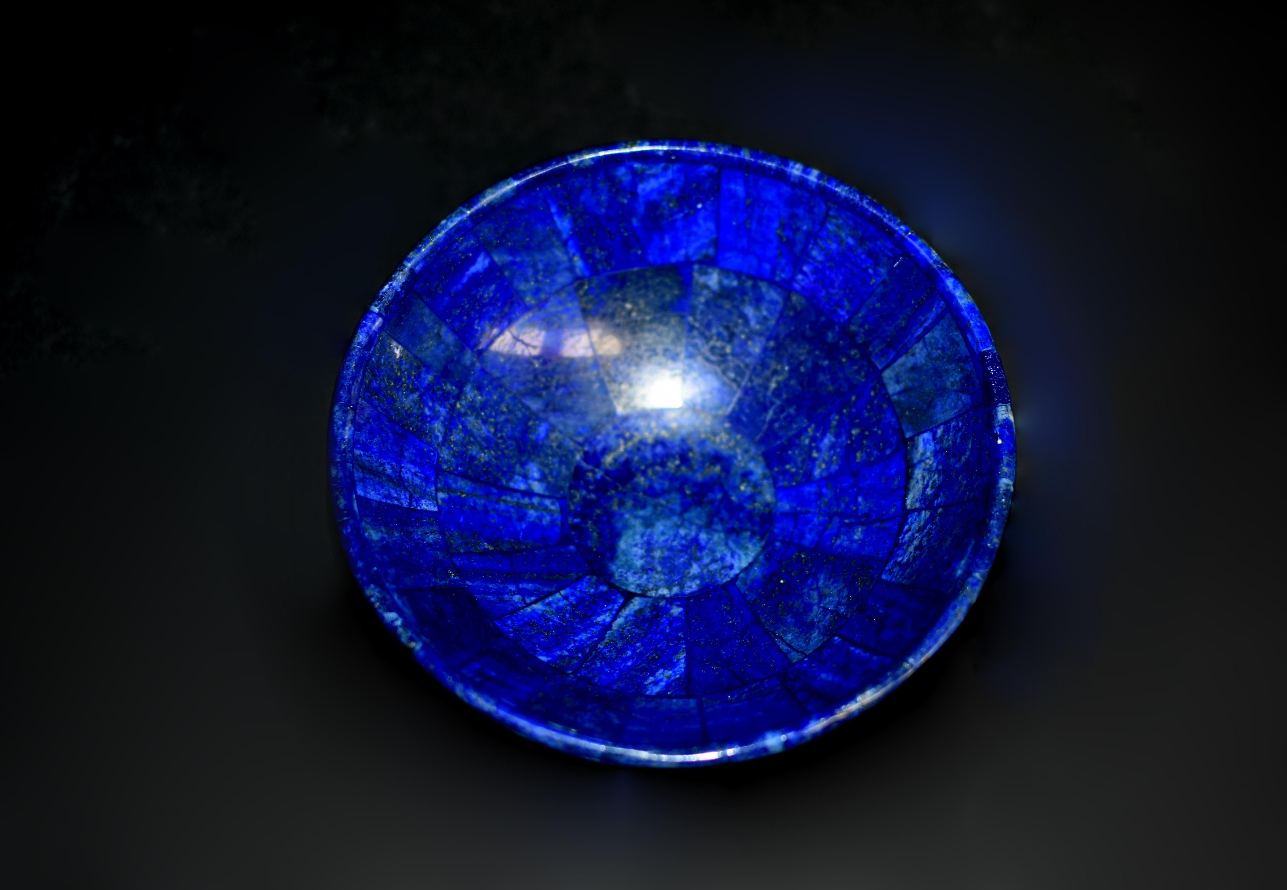 Set of Three Lapis Lazuli Bowls 2