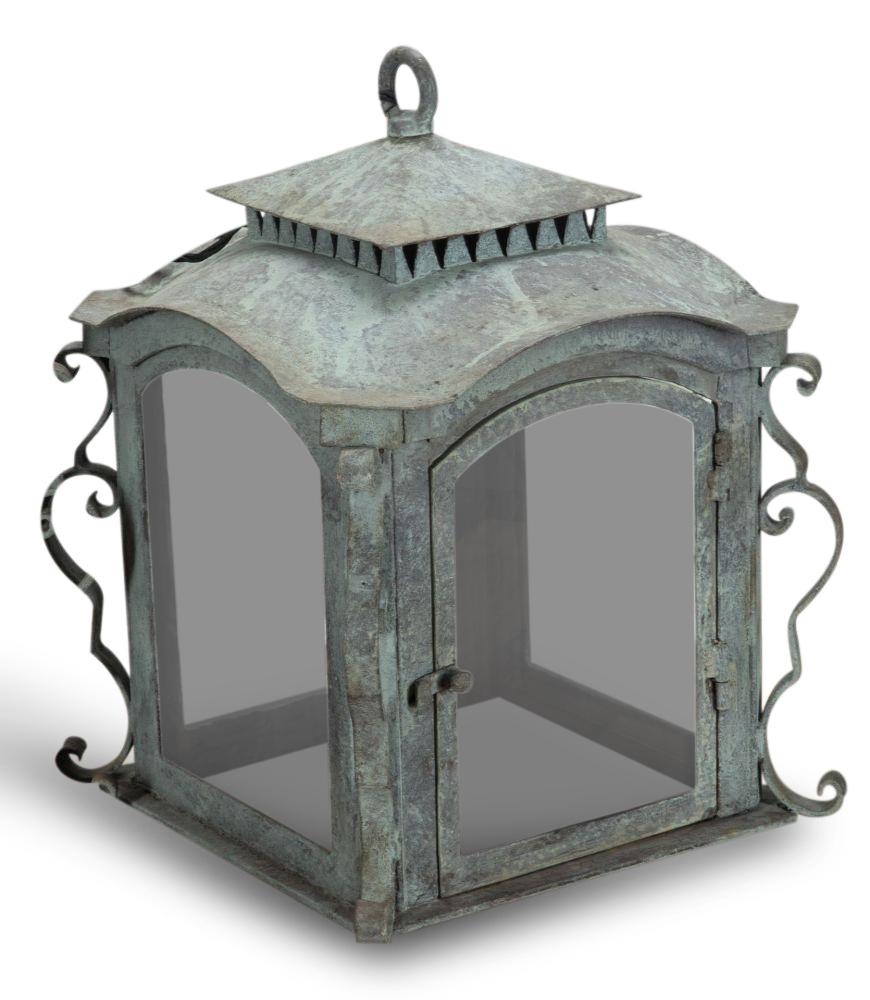 Metal Set of Three Large 19th Century French Lanterns For Sale