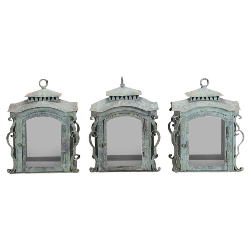 Set of Three Large 19th Century French Lanterns