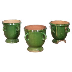 Set of Three Large French Castelnaudary Planters