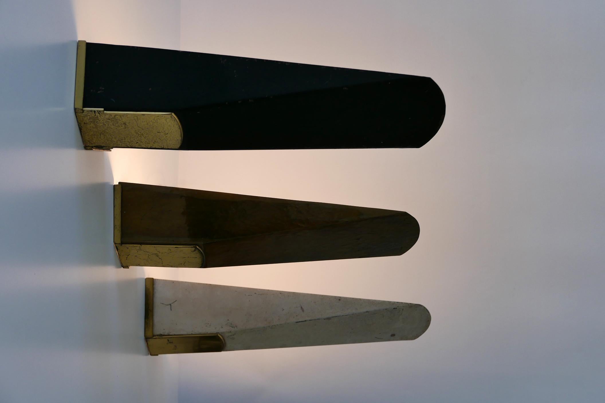 Set of Three Large Mid-Century Modern Wall Lamps or Sconces, 1950s, Germany For Sale 2