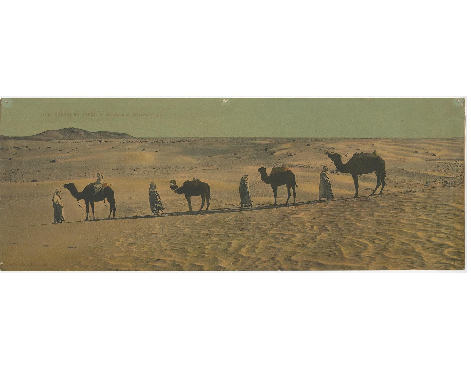 Set von drei großen Panoramen-Postkarten im Vintage-Stil der Wüste, um 1920 (20. Jahrhundert) im Angebot
