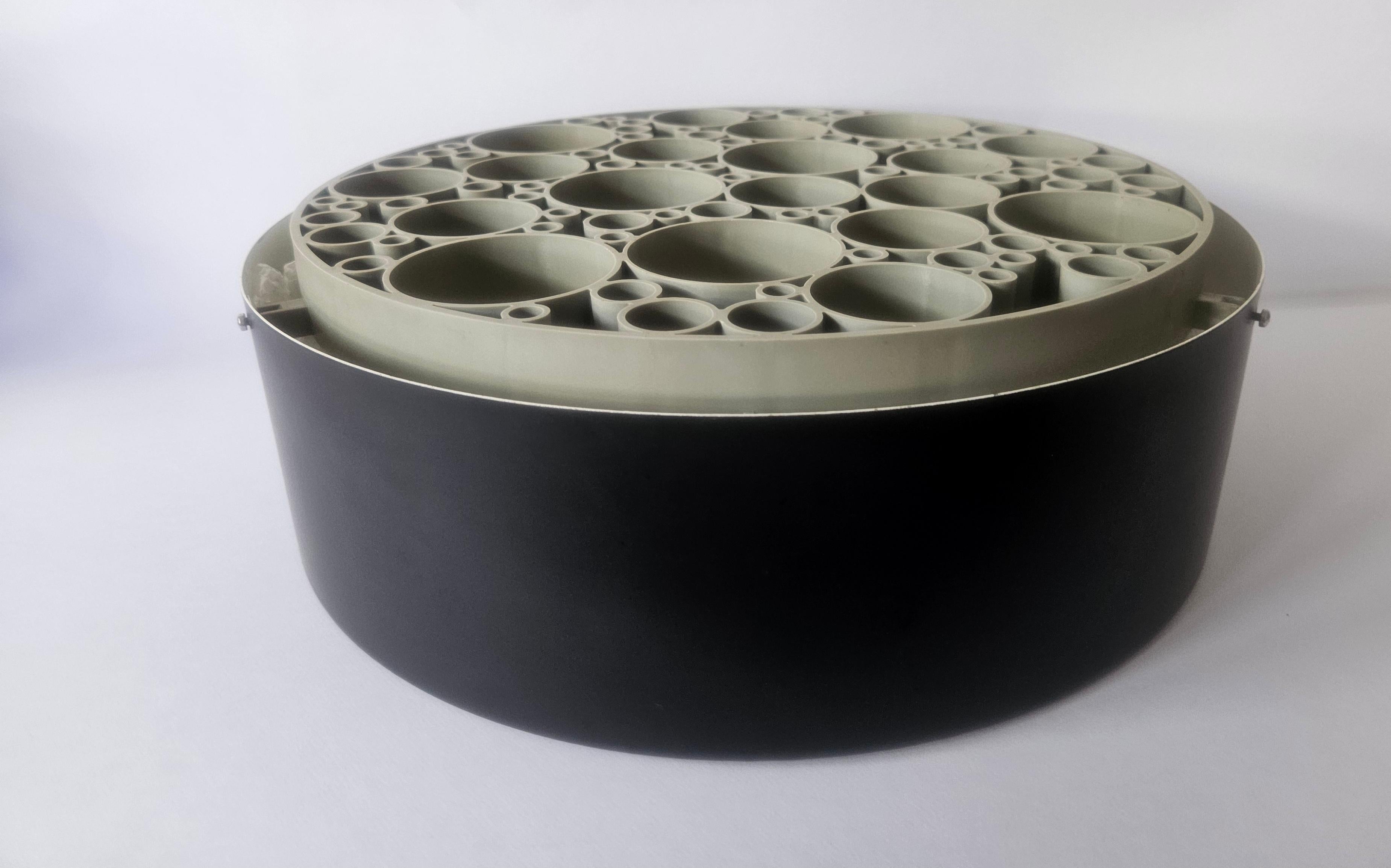 Set of Three Large Rare Midcentury Flush Mounts Alliance, RAAK, 1970s For Sale 7