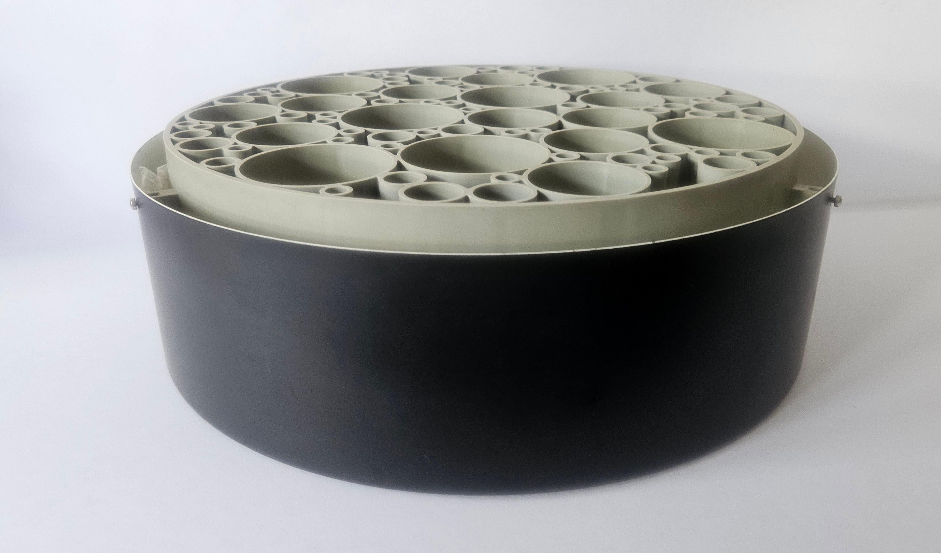 Set of Three Large Rare Midcentury Flush Mounts Alliance, RAAK, 1970s For Sale 8